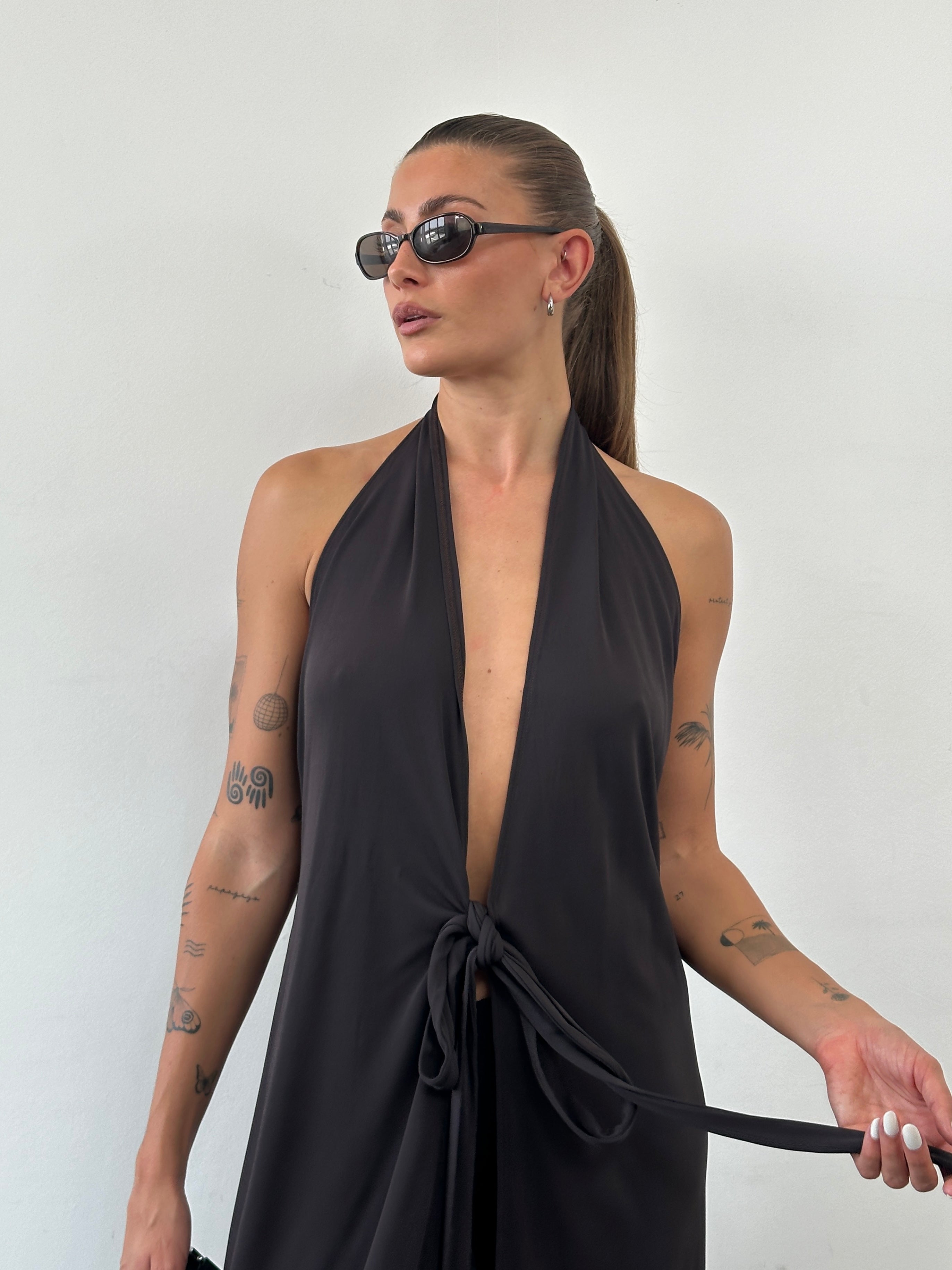 Max & Co wrap mini dress in S/M, featuring a stylish design with a fitted waist and short sleeves, perfect for casual or dressy occasions.
