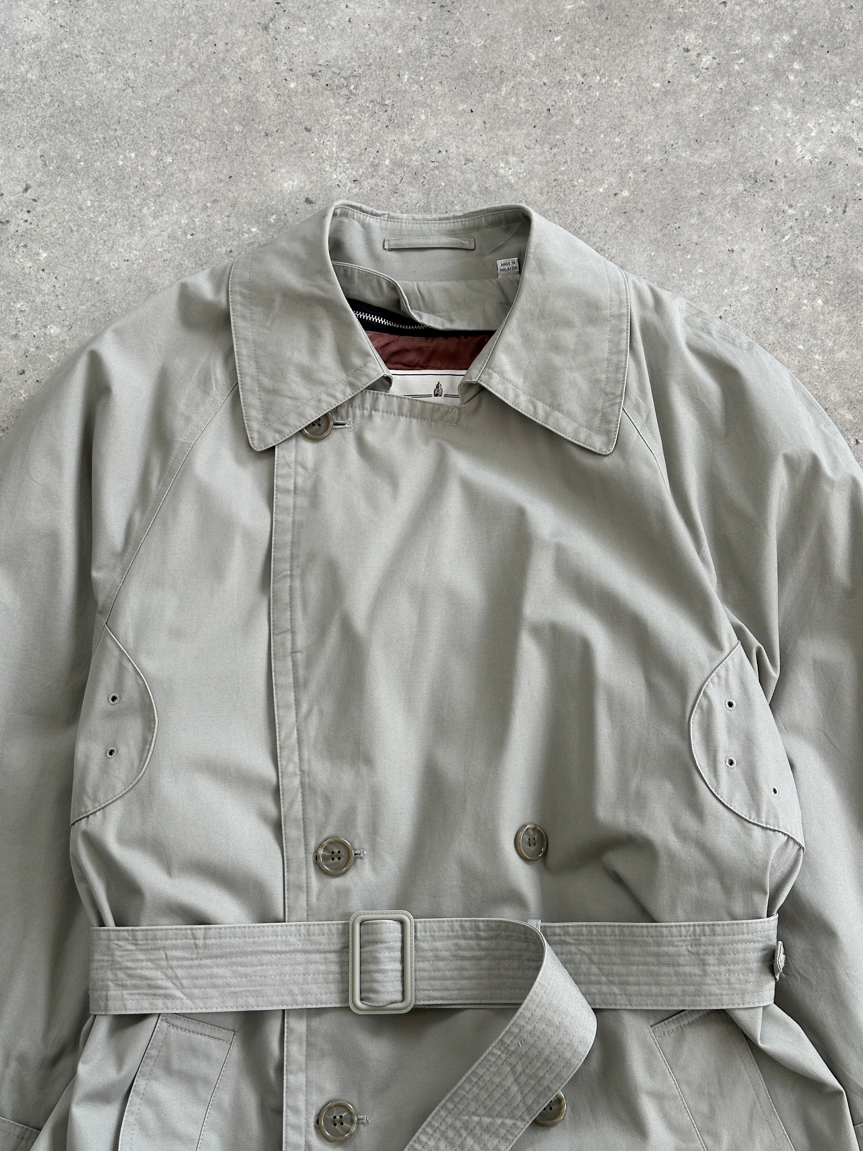 London Fog Double Breasted Belted Trench Coat - XL/XXL - SYLK