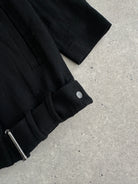 Helmut Lang Asymmetric High Neck Wool Belted Jacket - S - SYLK