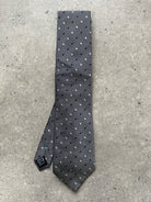 Vintage 2000s Pure Silk Polkadot Stripe Tie - SYLK