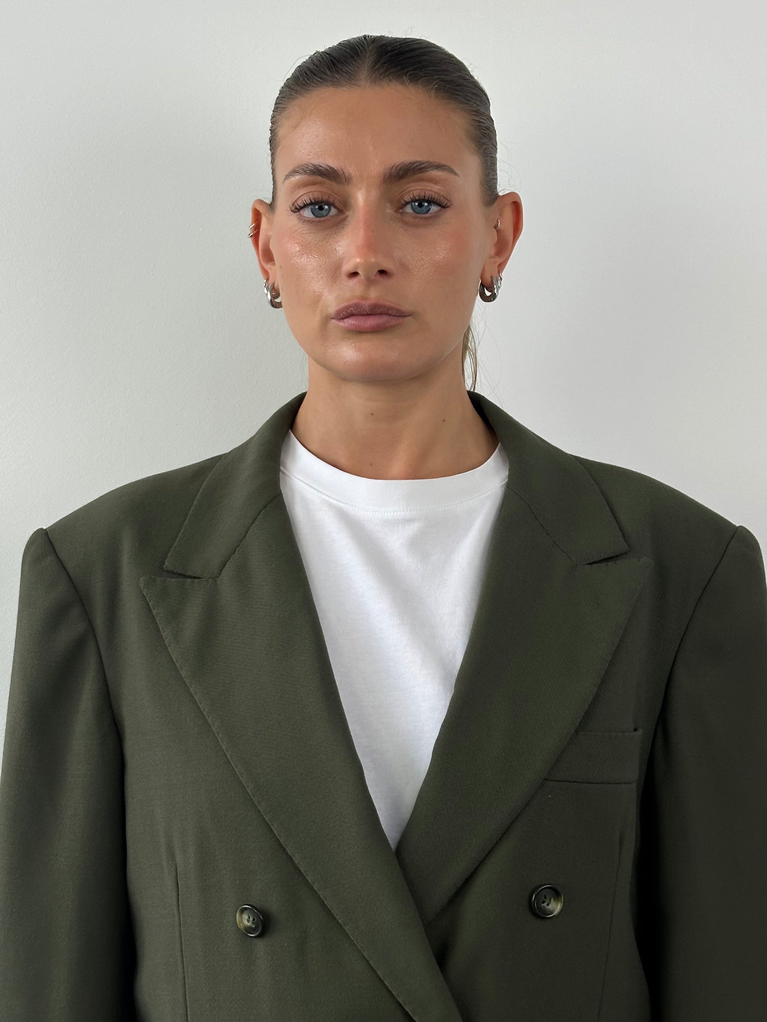 Max Mara Wool Double Breasted Blazer - XL - SYLK