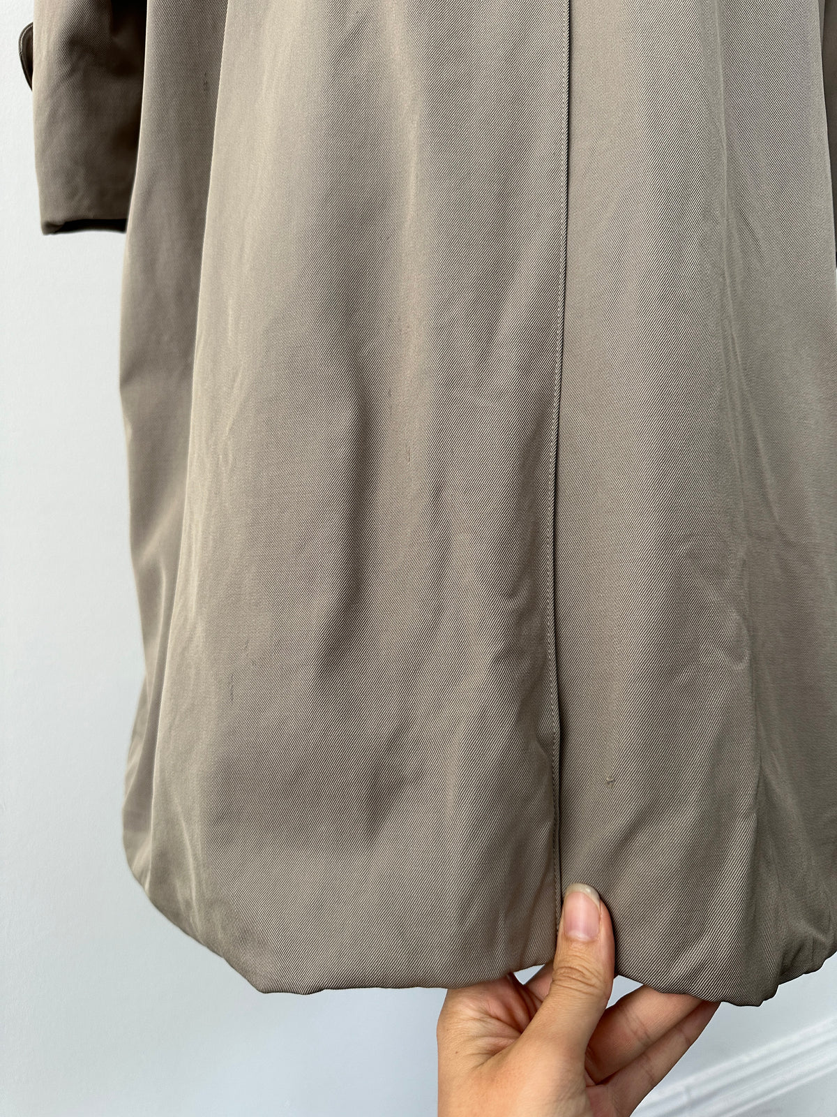 Burberry 1990s Pure Tasmania Wool High Neck Trench - L