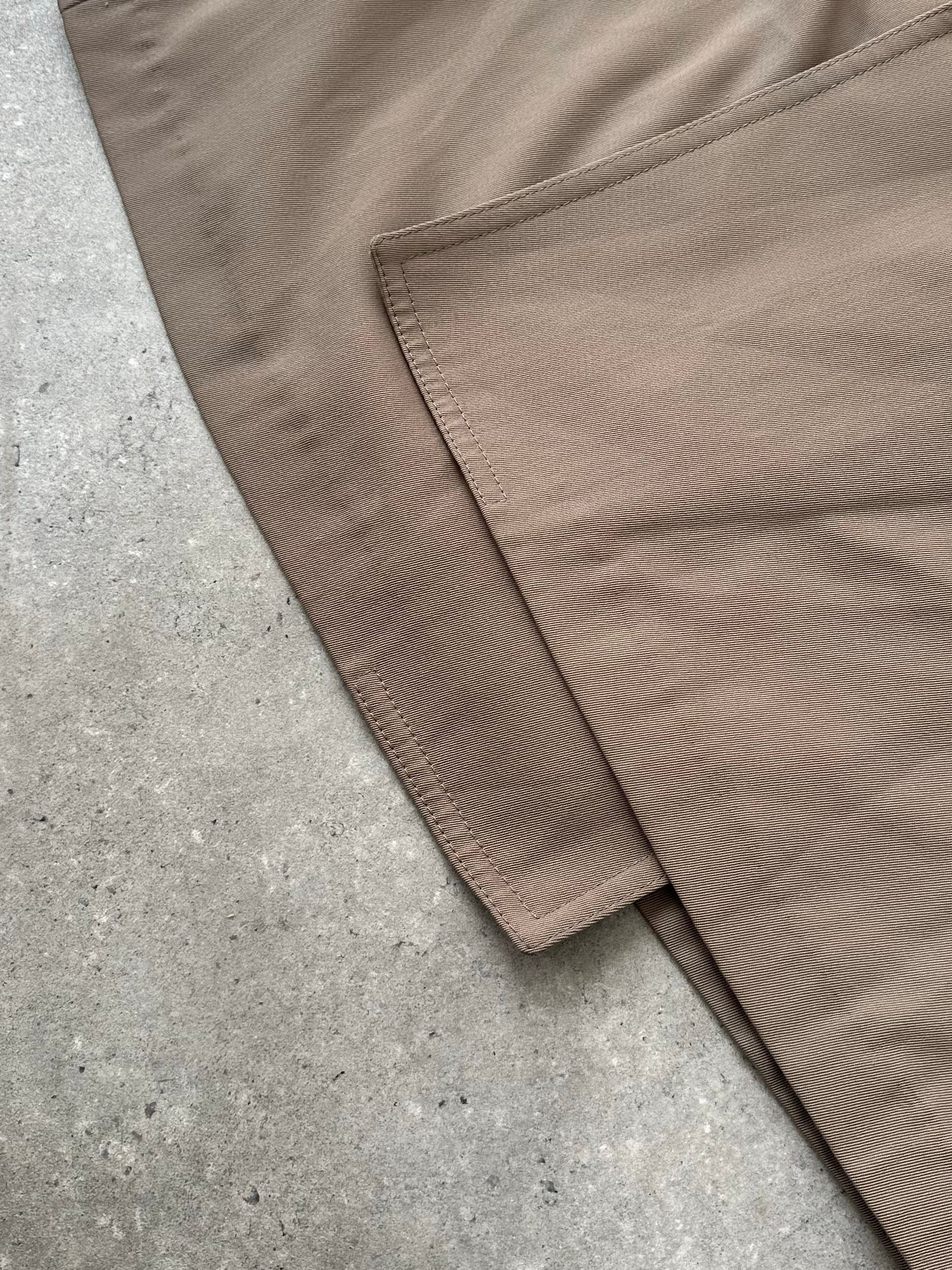 London Fog 1980s Wool Double Breated Belted Trench - L