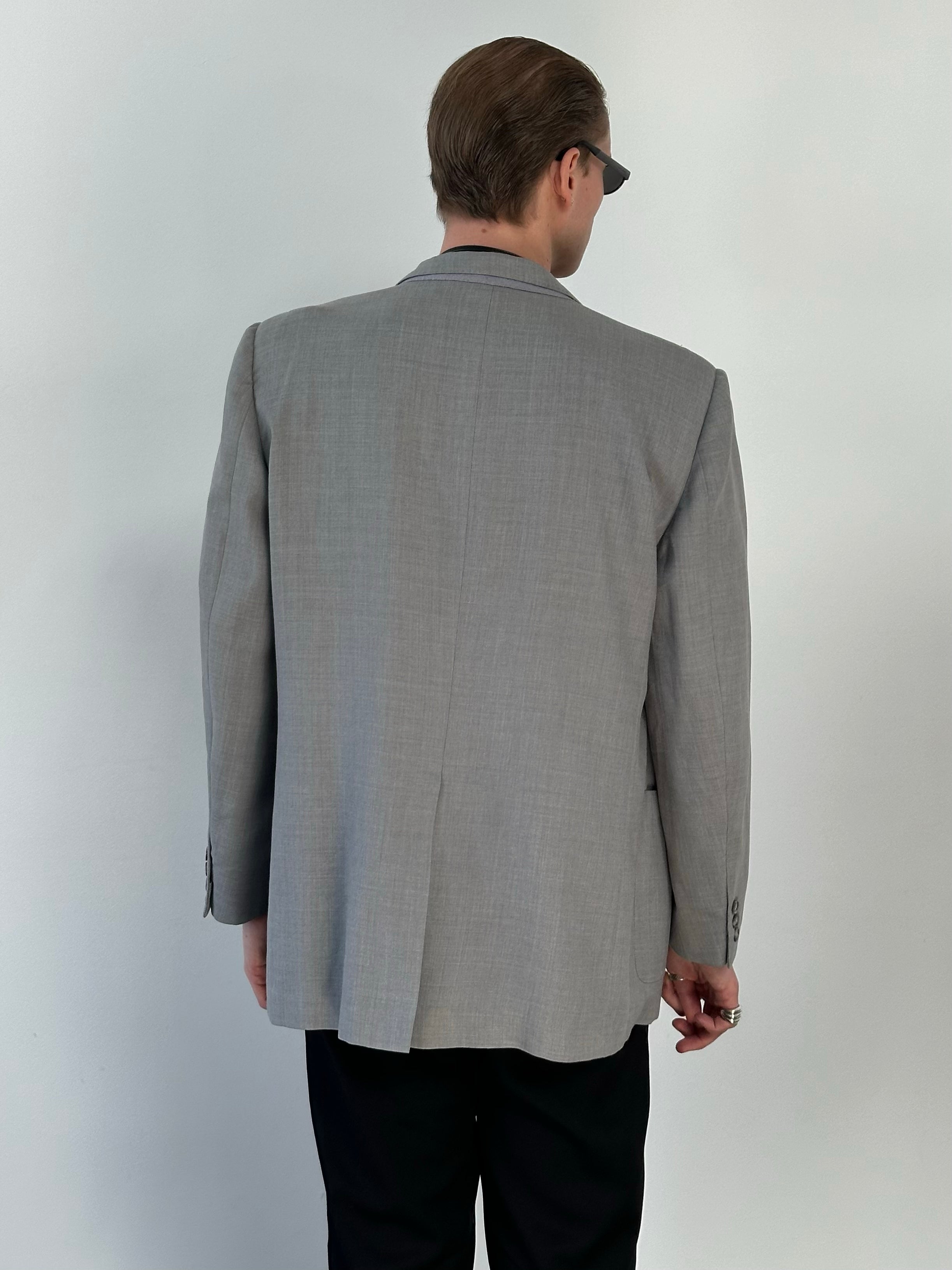 Christian Dior Monsieur 1990s Wool Single Breasted Blazer - 46R