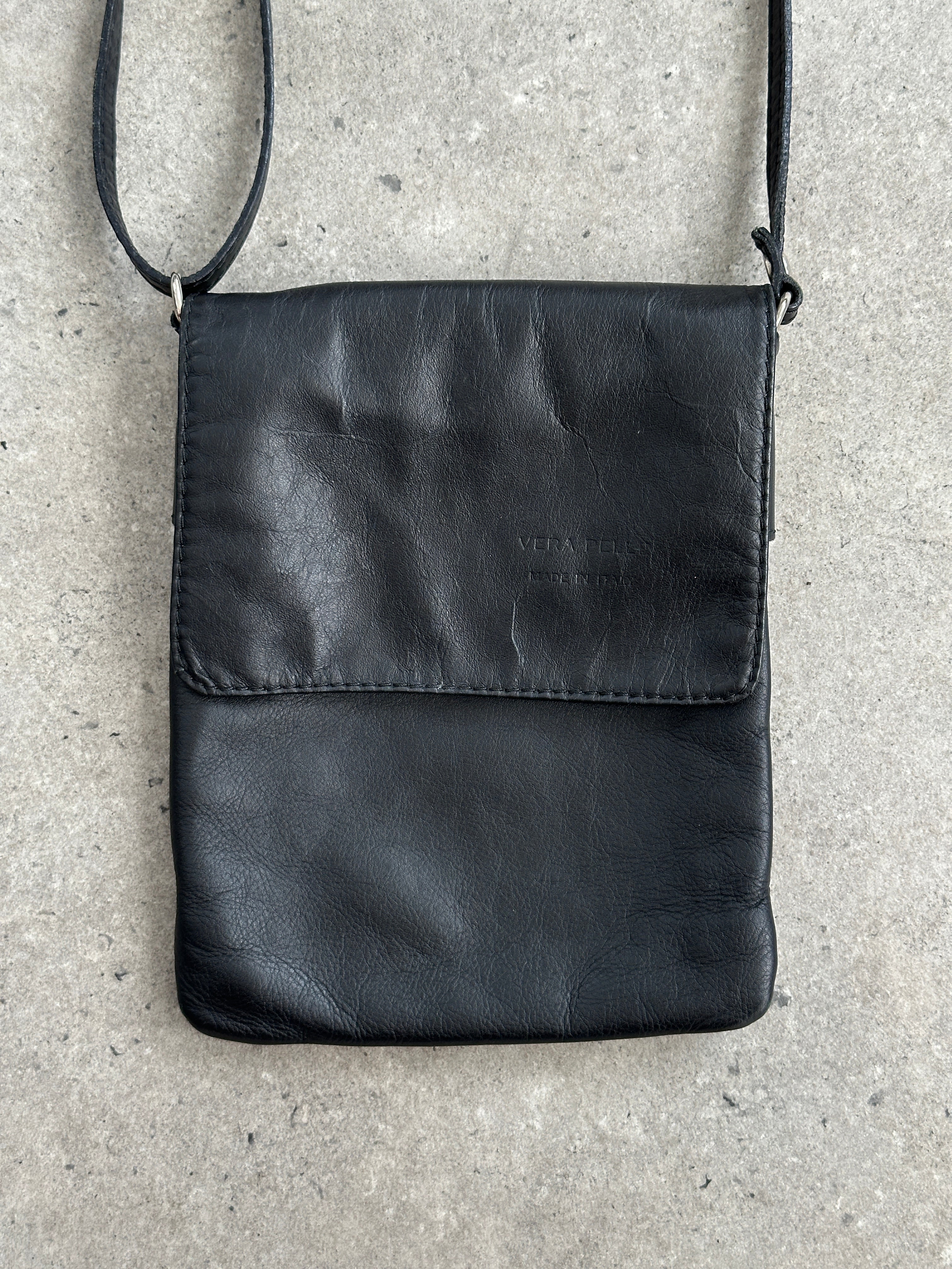 Italian Vintage 1990s Leather Crossbody Bag