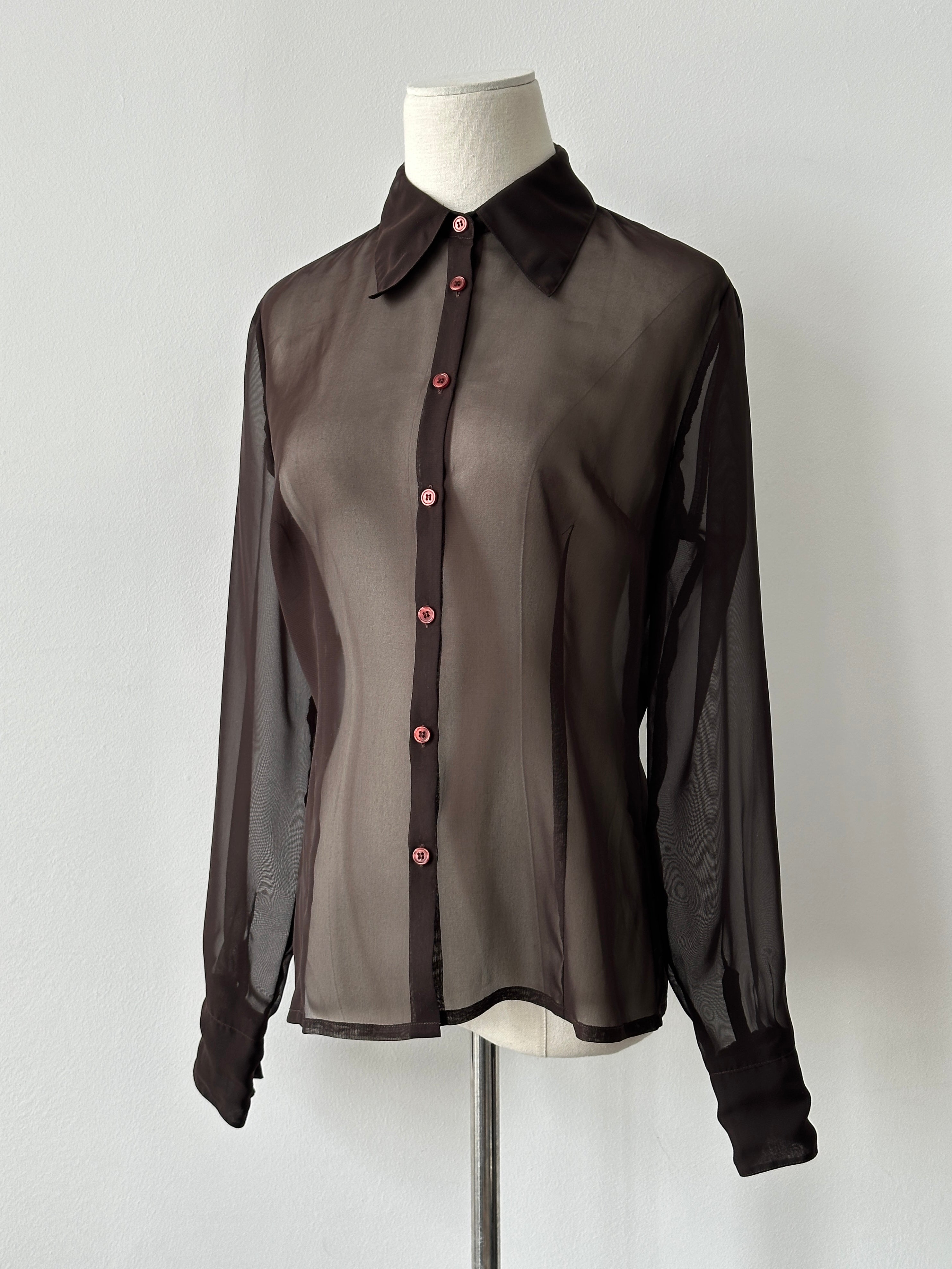 Vintage 2000s Sheer Shirt - S