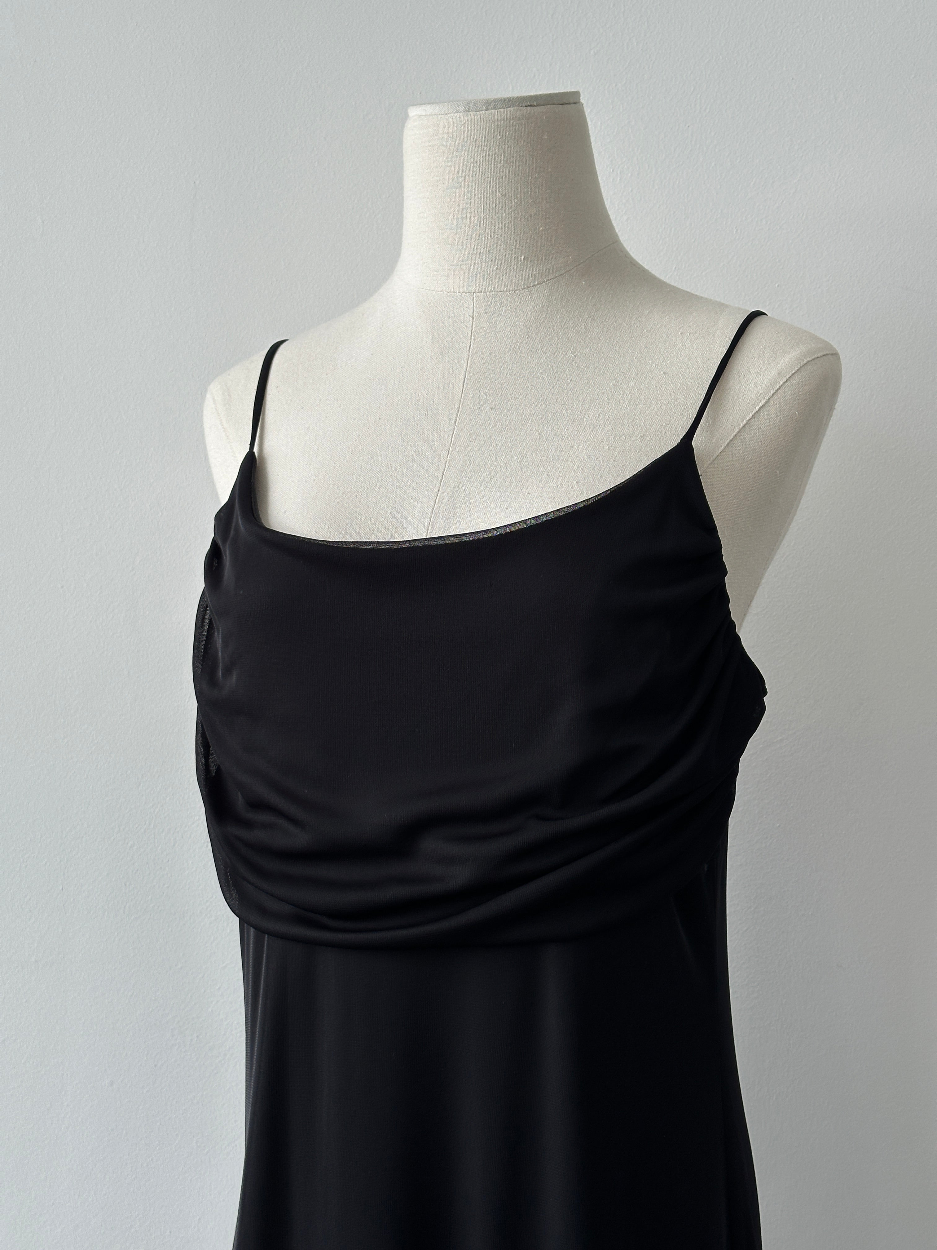Vintage 1990s Asymmetric Maxi Dress - M-L