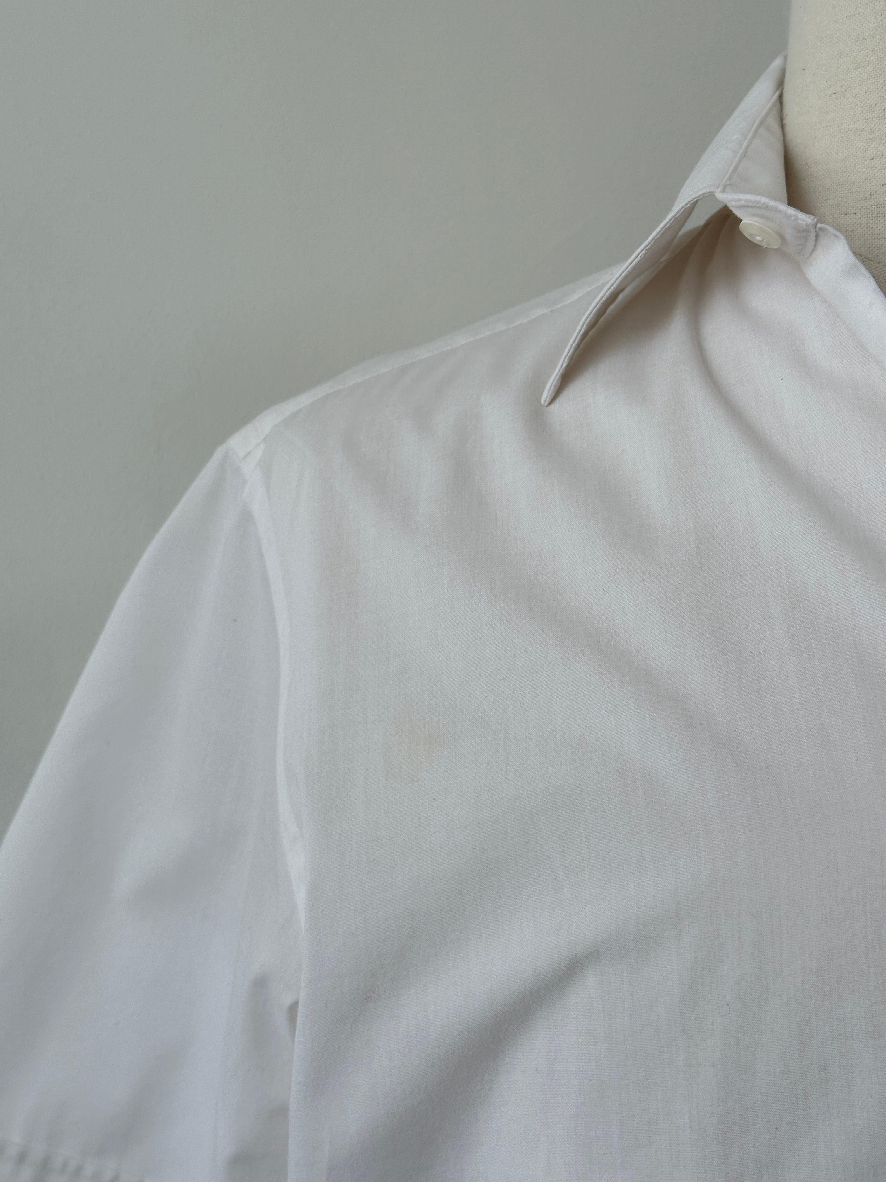 Yves Saint Laurent Pour Homme 2000s Cotton Short Sleeve Shirt - S