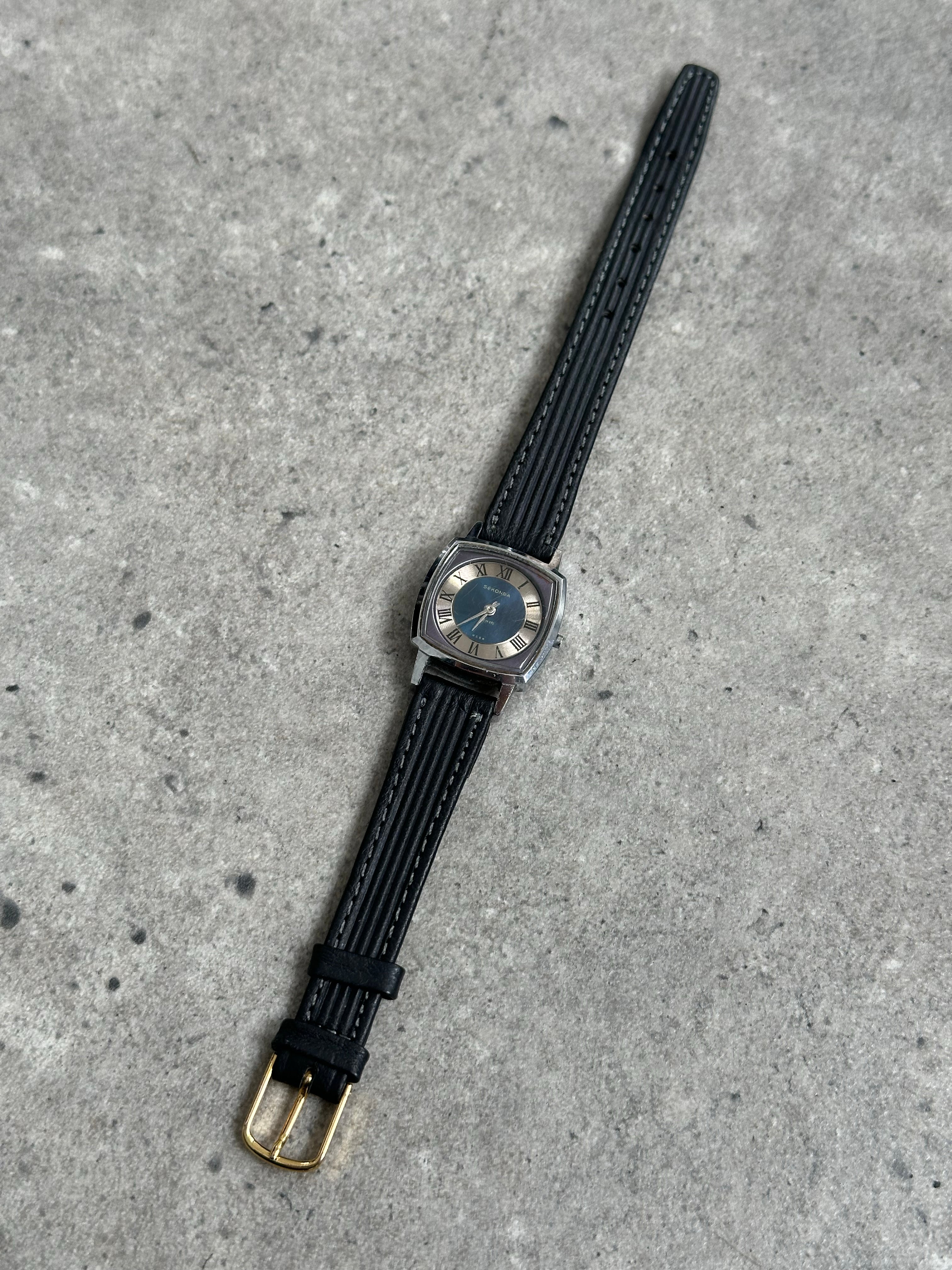 Sekonda 1990s Leather Watch