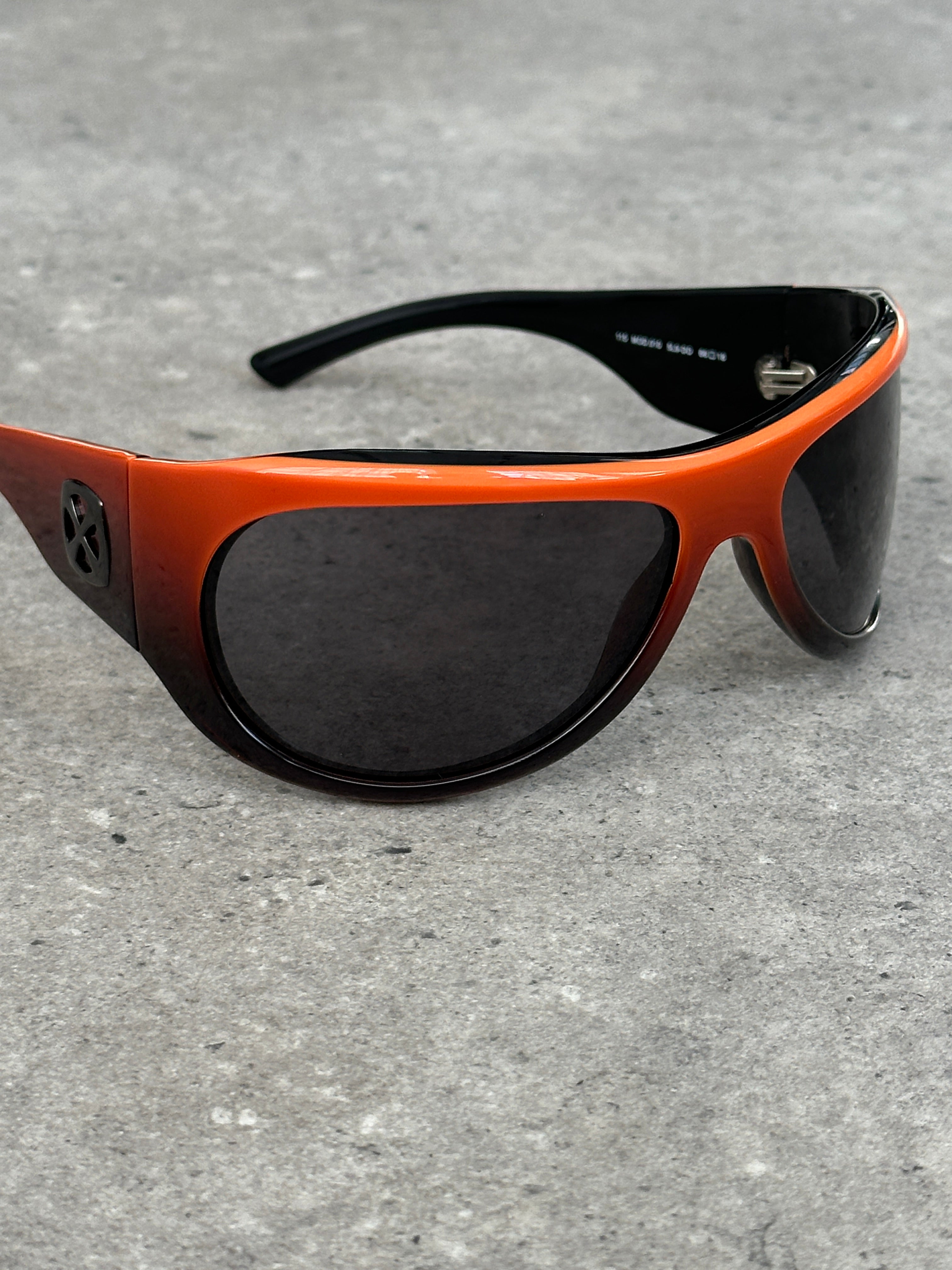Vintage 2000s Shield Wrap Logo Sunglasses