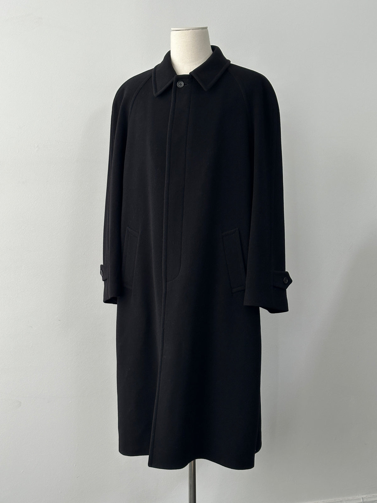 St Michael 1990s Italian Wool Cashmere Belted Coat - XXL