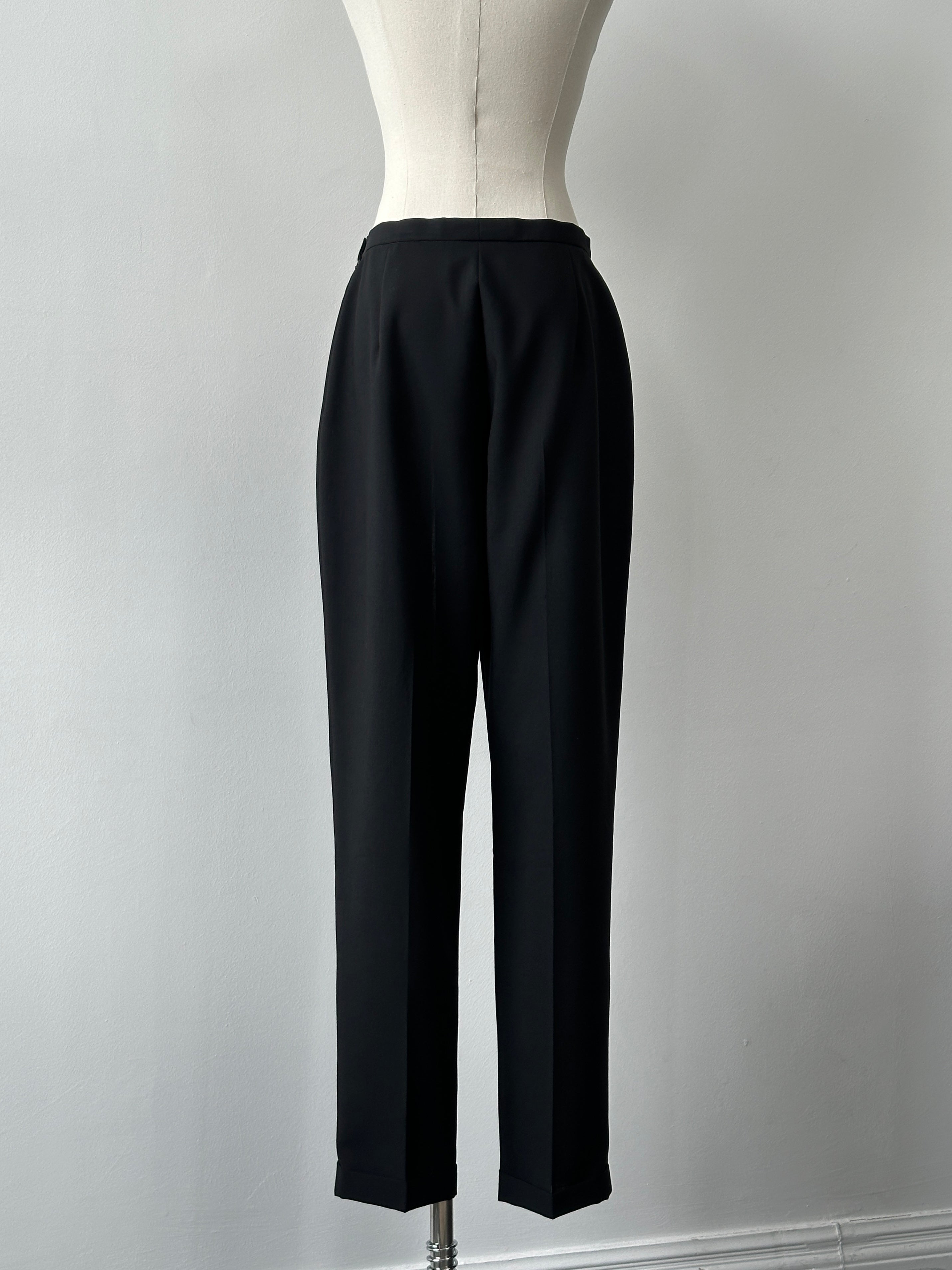Max Mara 1990s Lightweight Tapered Tailored Trousers - W28