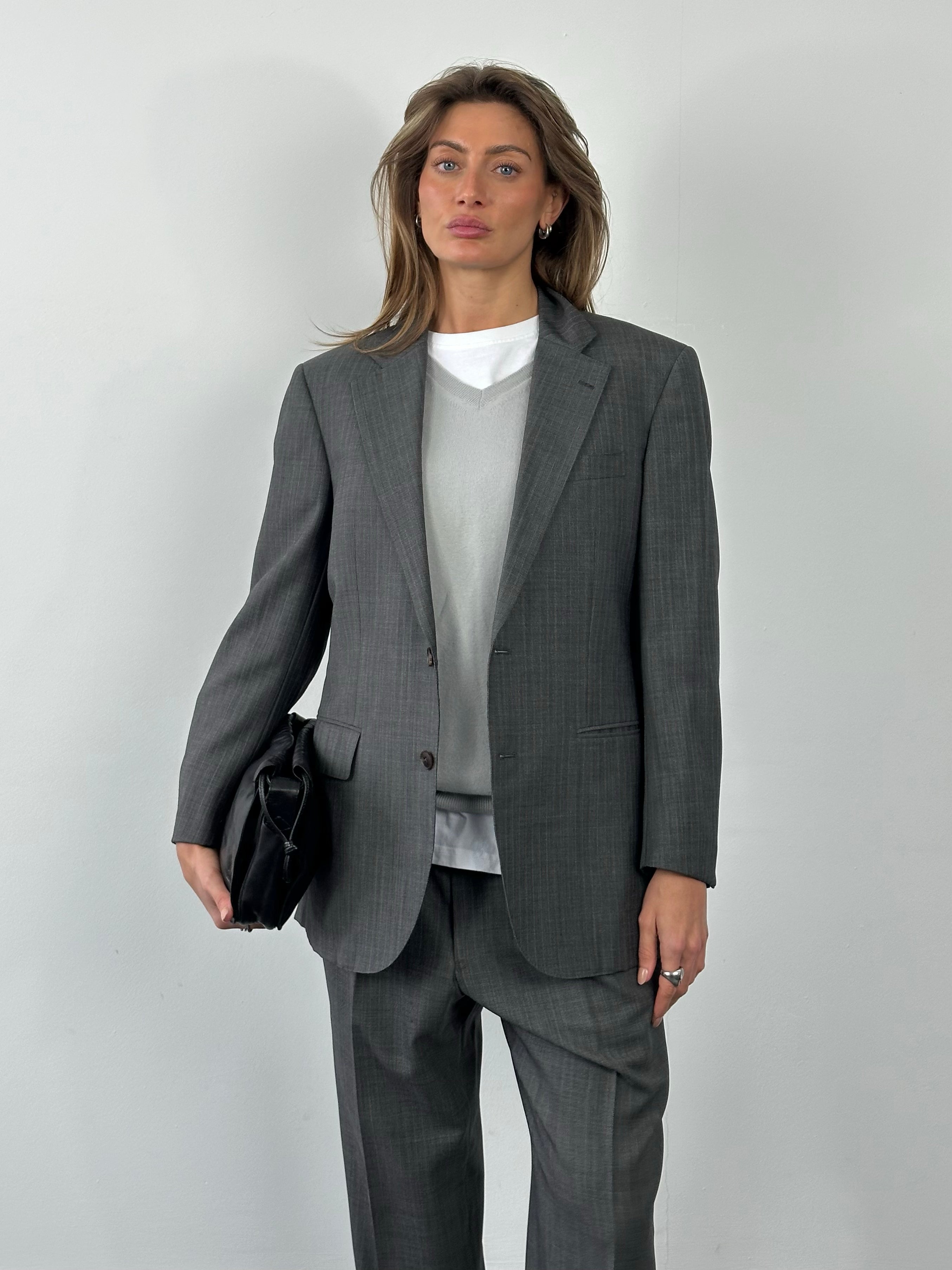 Burberry London 1990s Pure Wool Single Breasted Suit - 36S/M