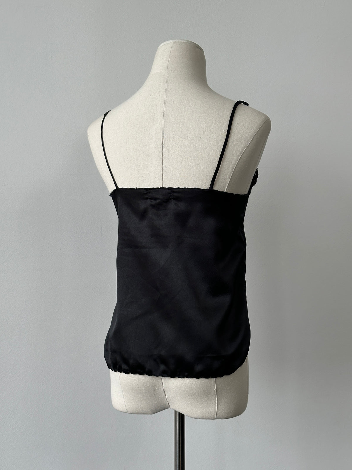 Vintage 1990s Pure Silk Lace Cami Top - XXS