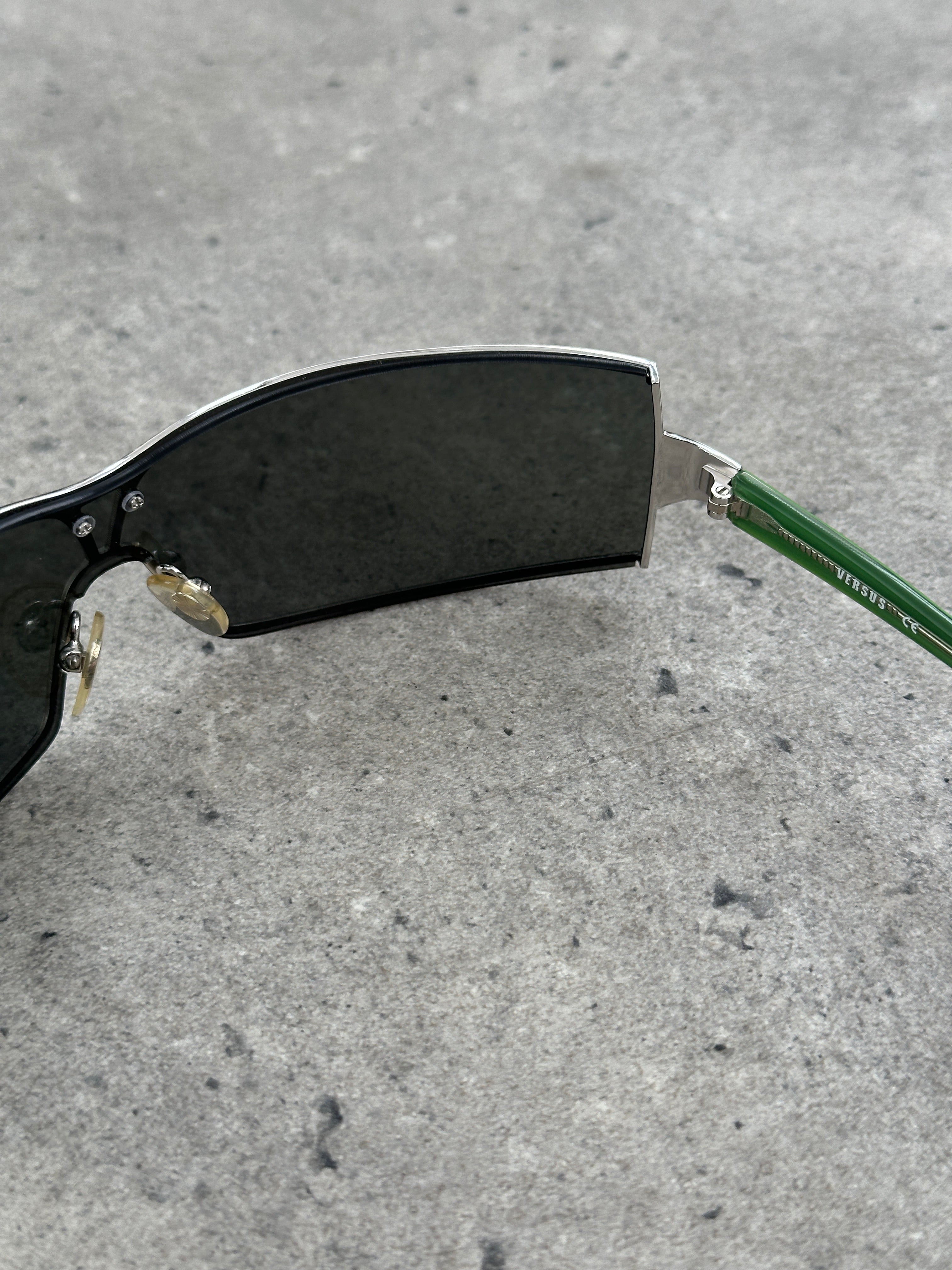 Versave Versus 2000s Semi Rimless Logo Sunglasses