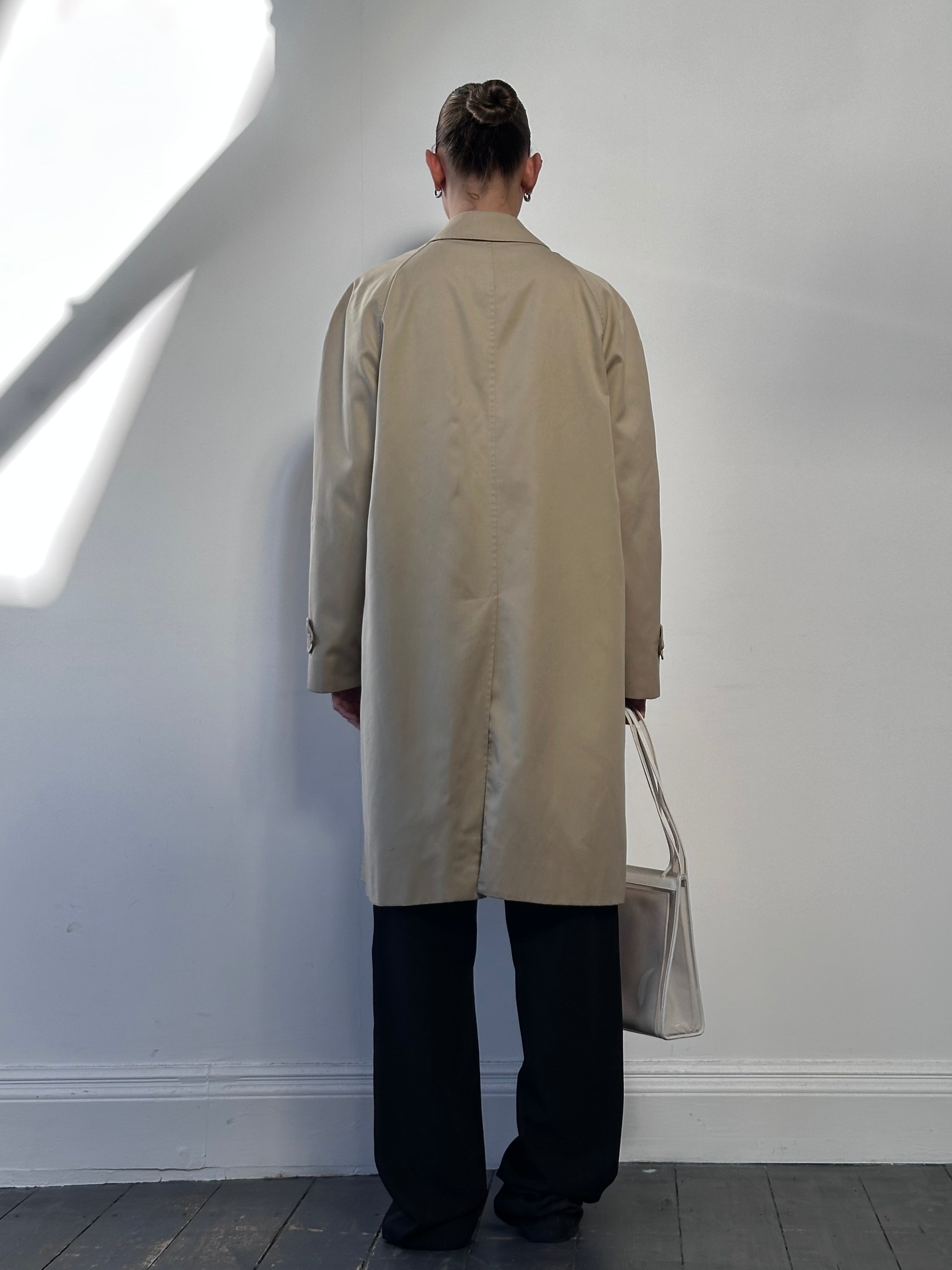 Burberrys 80s Cotton Trench Coat - XL - SYLK