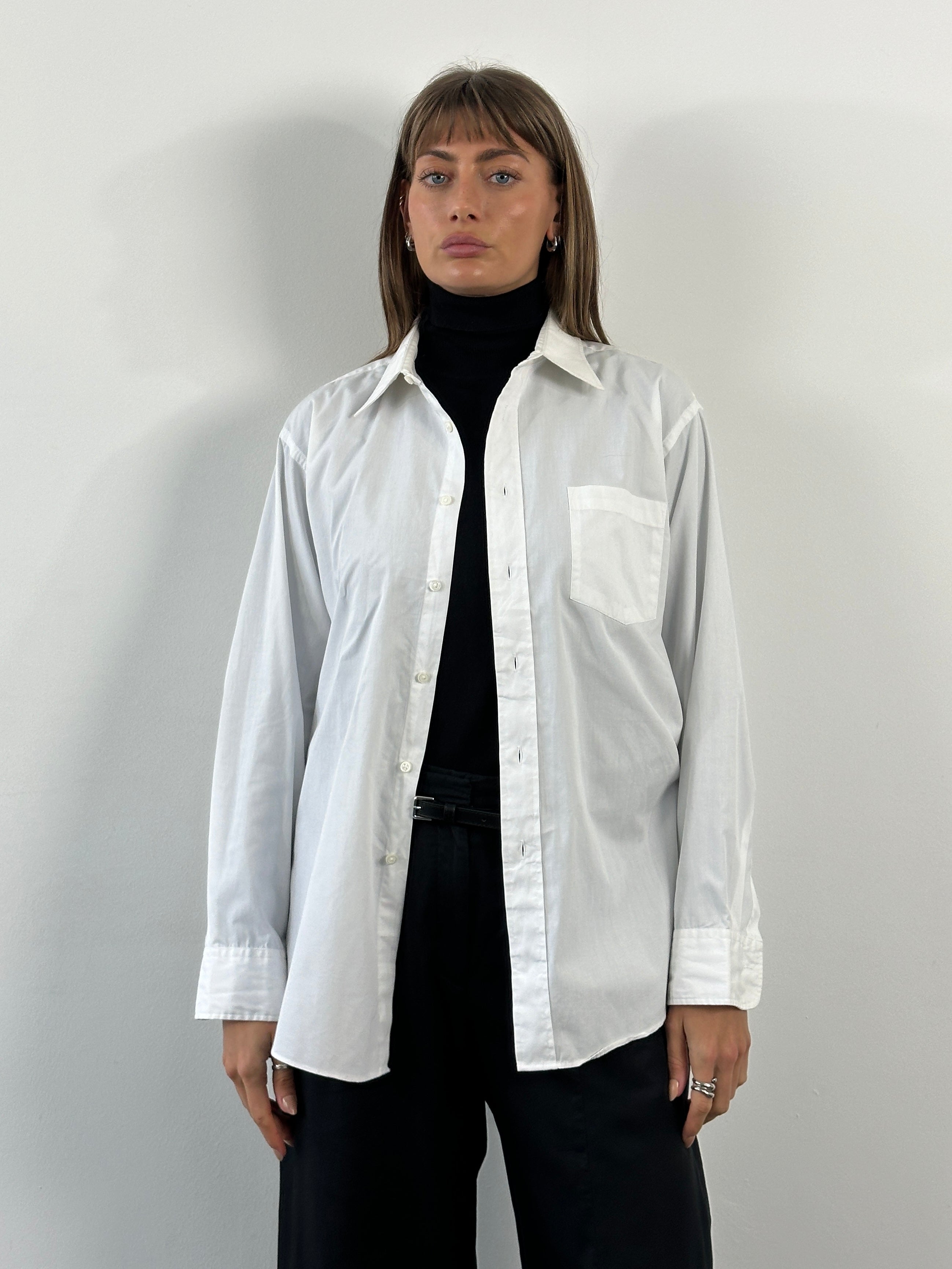 Christian Dior Monsieur 1990s cotton shirt in XL, showing the front view with classic collar and button-down design.