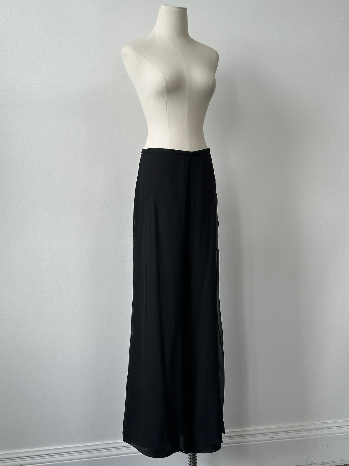 Vintage 1990s Pure Silk Wide Leg Trousers - W30-32