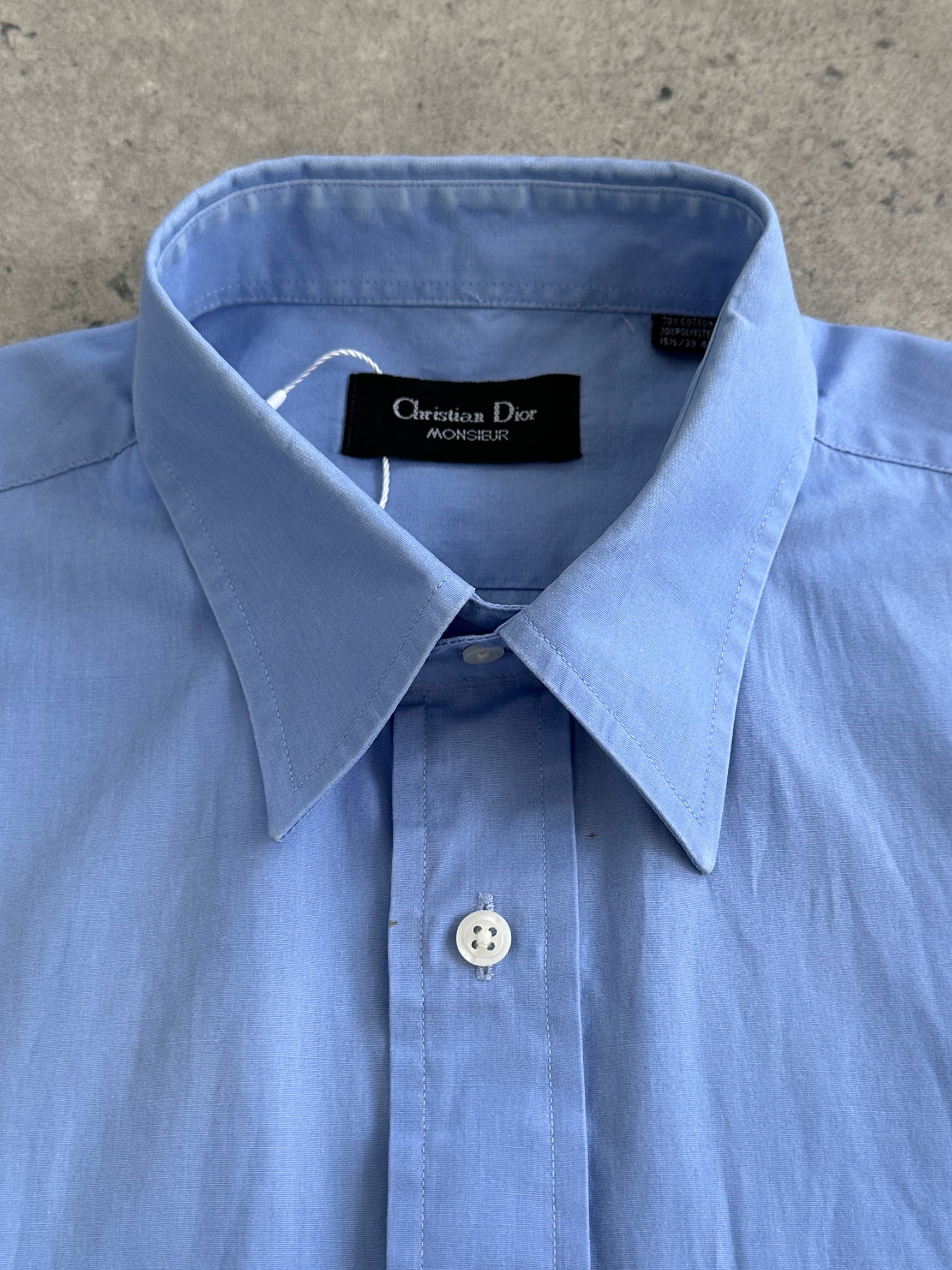 Christian Dior Monsieur cotton logo shirt in size L, featuring the brand's signature design and comfortable fit.