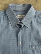 Valentino Chemises Pure Cotton Gingham Logo Shirt - L - SYLK