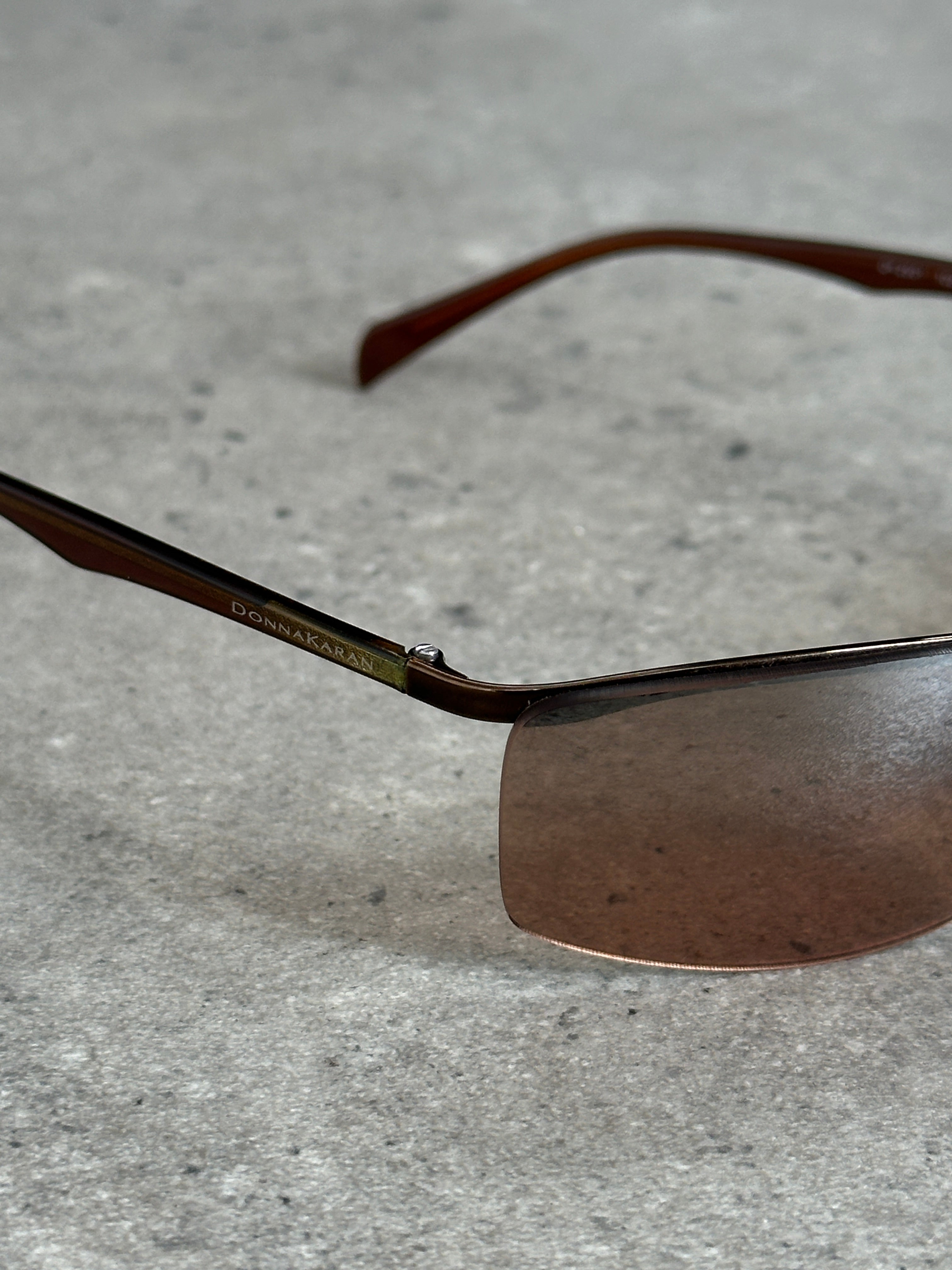 Donna Karan 2000s Rimless Rectangular Sunglasses