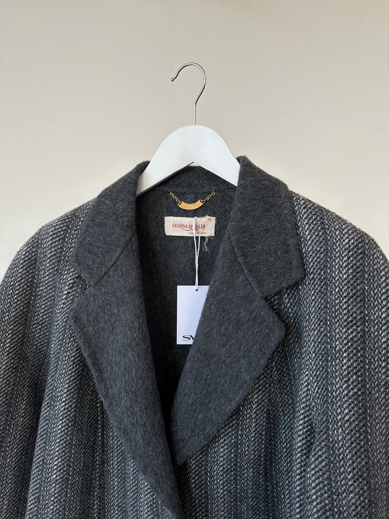 Marina Rinaldi Wool Contrast Unlined Coat - S - SYLK