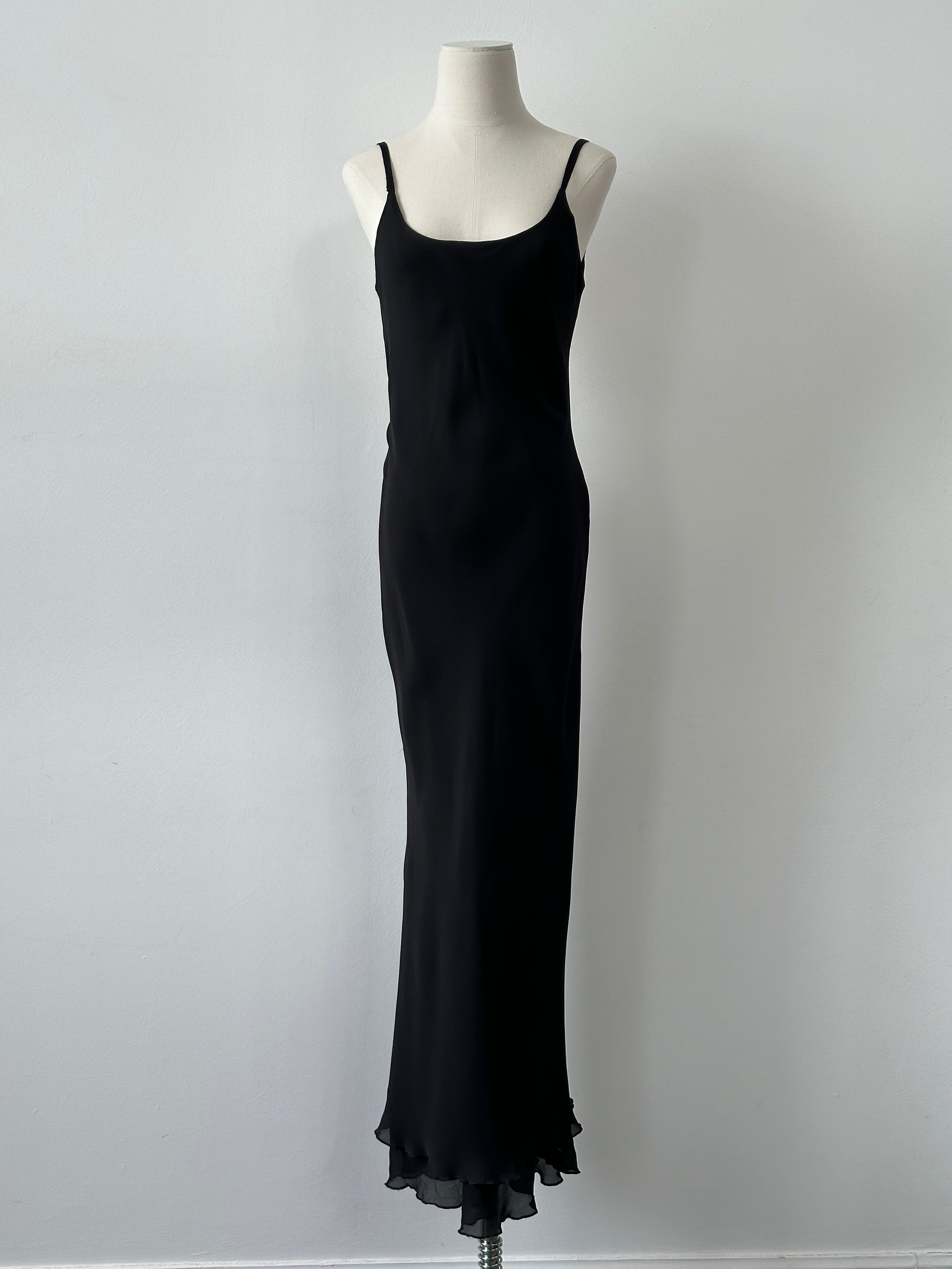 Vintage 1990s Floor Length Backless Dress - S