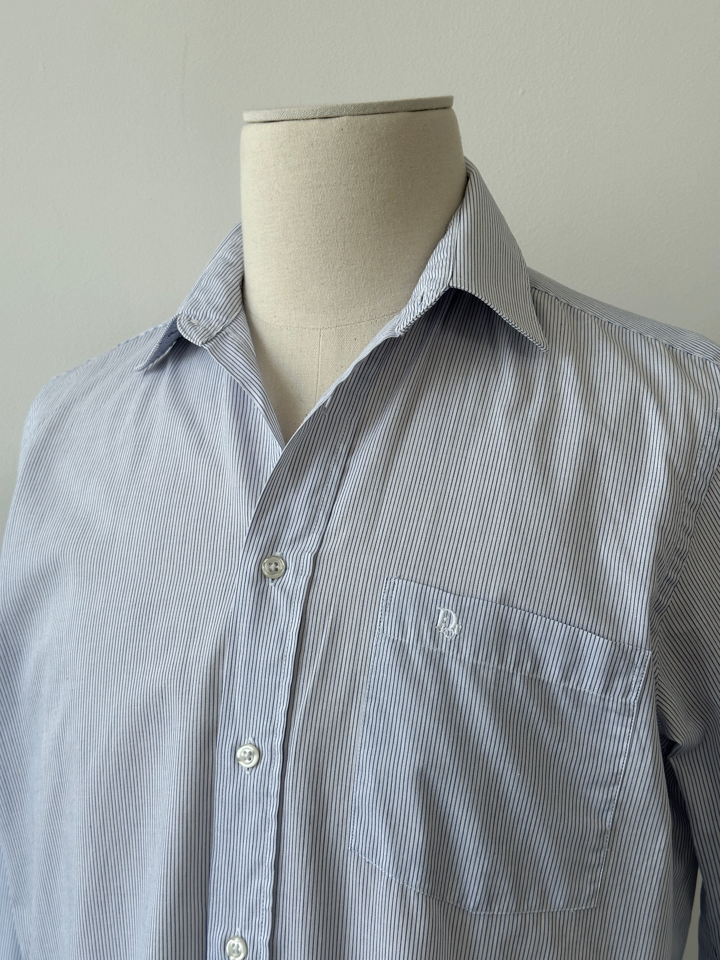 Christian Dior Monsieur 1990s Cotton Striped Shirt - XS