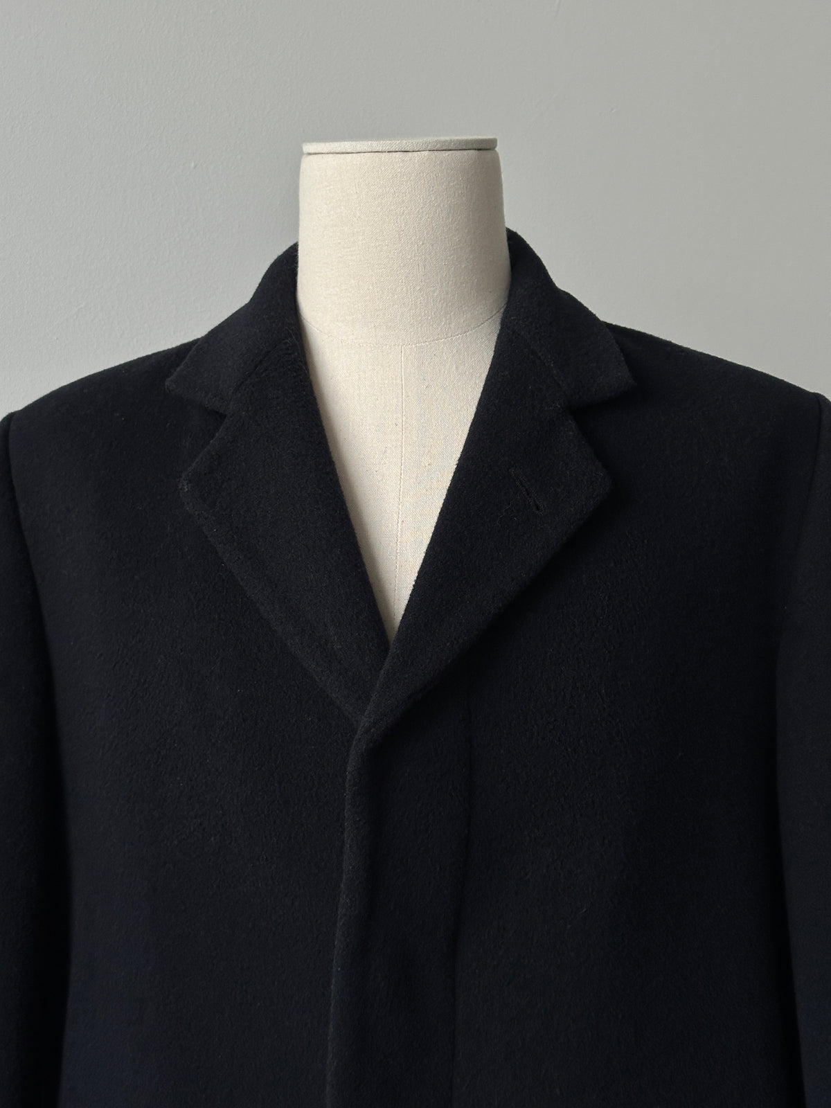 Vintage 1990s Wool Single Breasted Coat - L