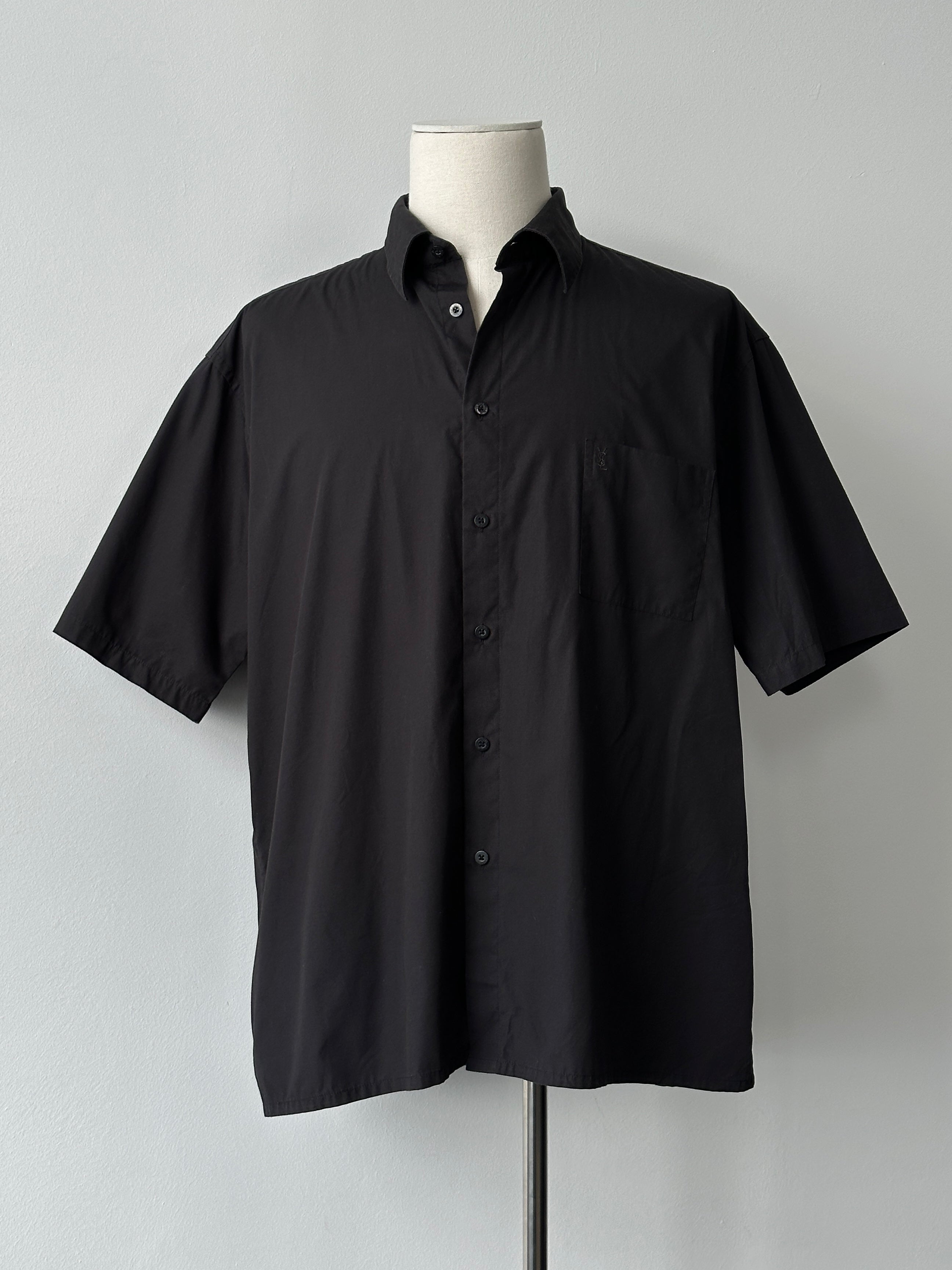 Yves Saint Laurent Pour Homme 2000s Cotton Short Sleeve Shirt - XXL