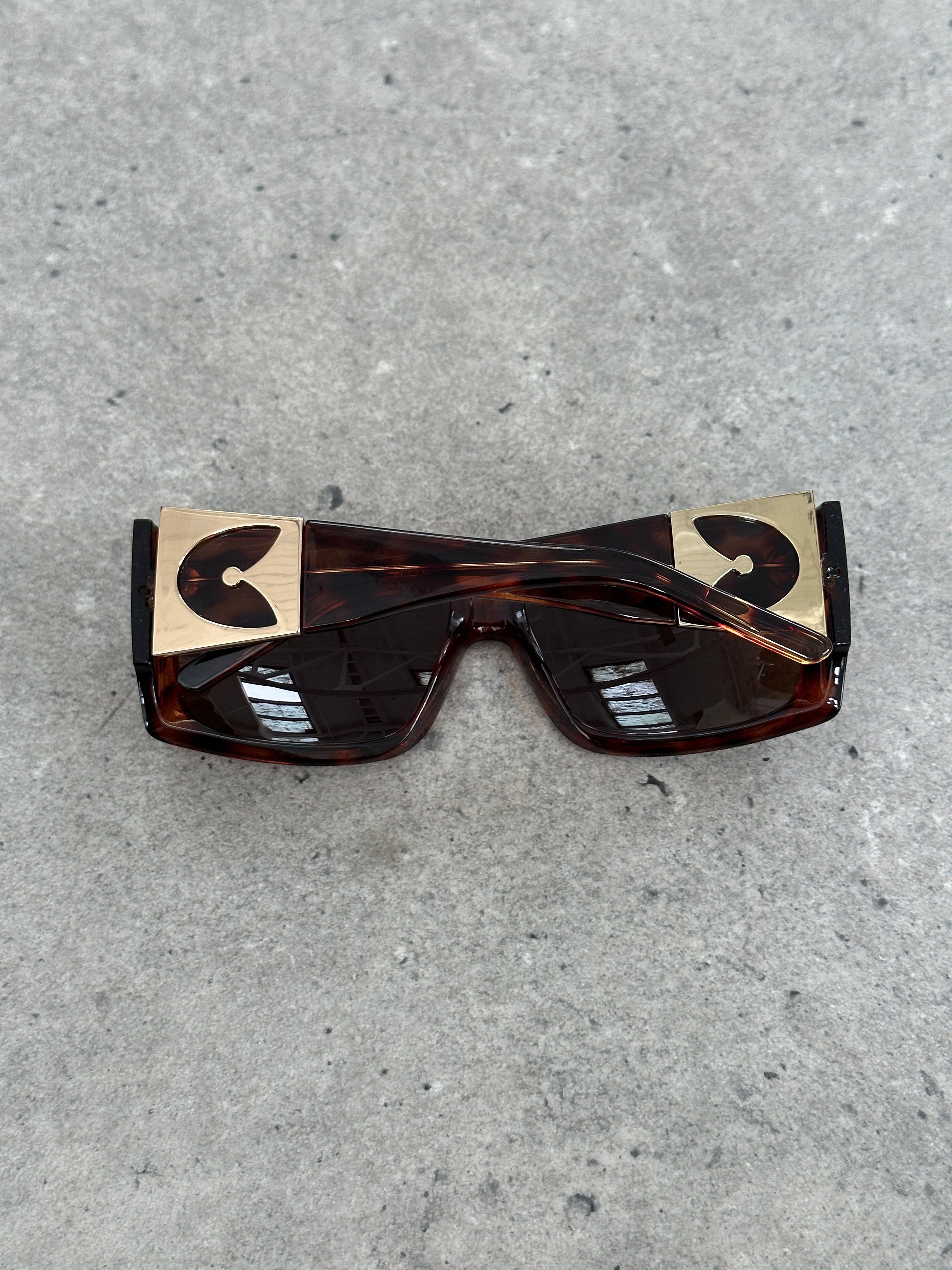 Gianfranco Ferre 1990s Oversized Square Logo Sunglasses