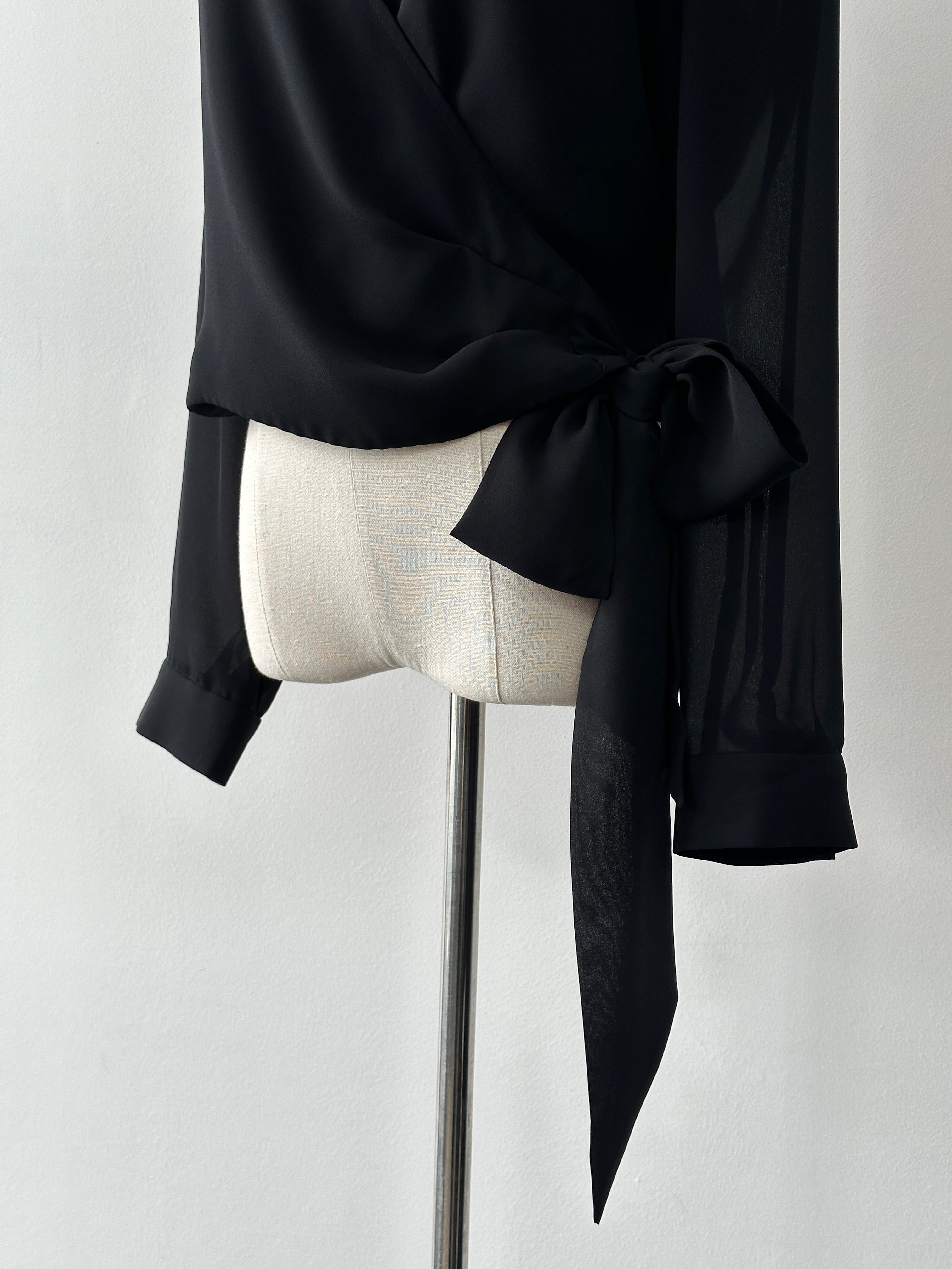 Vintage 1990s Wrap Top - M