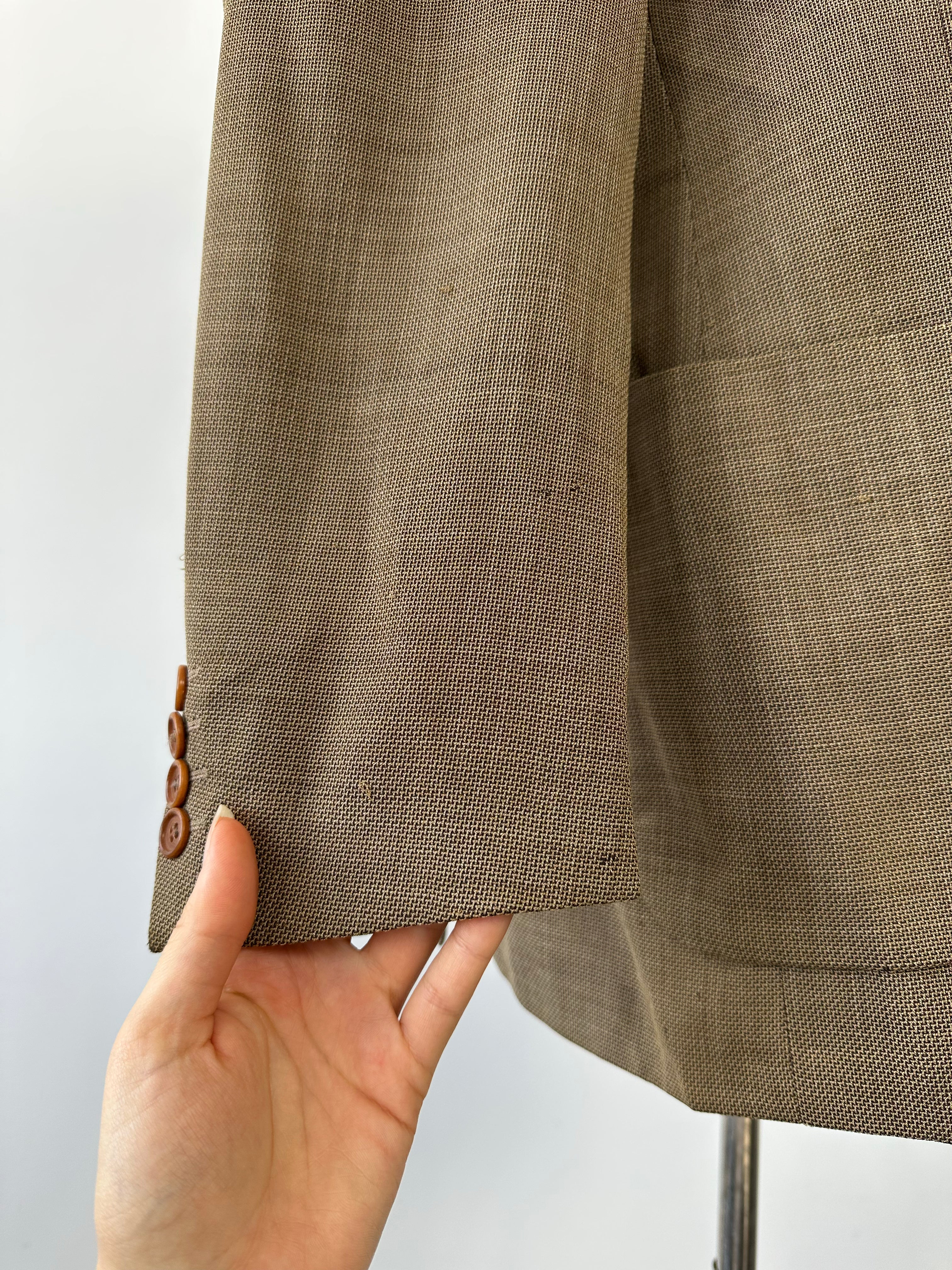 Hugo Boss x Loro Piana 1990s Pure Wool Single Breasted Blazer - 46R
