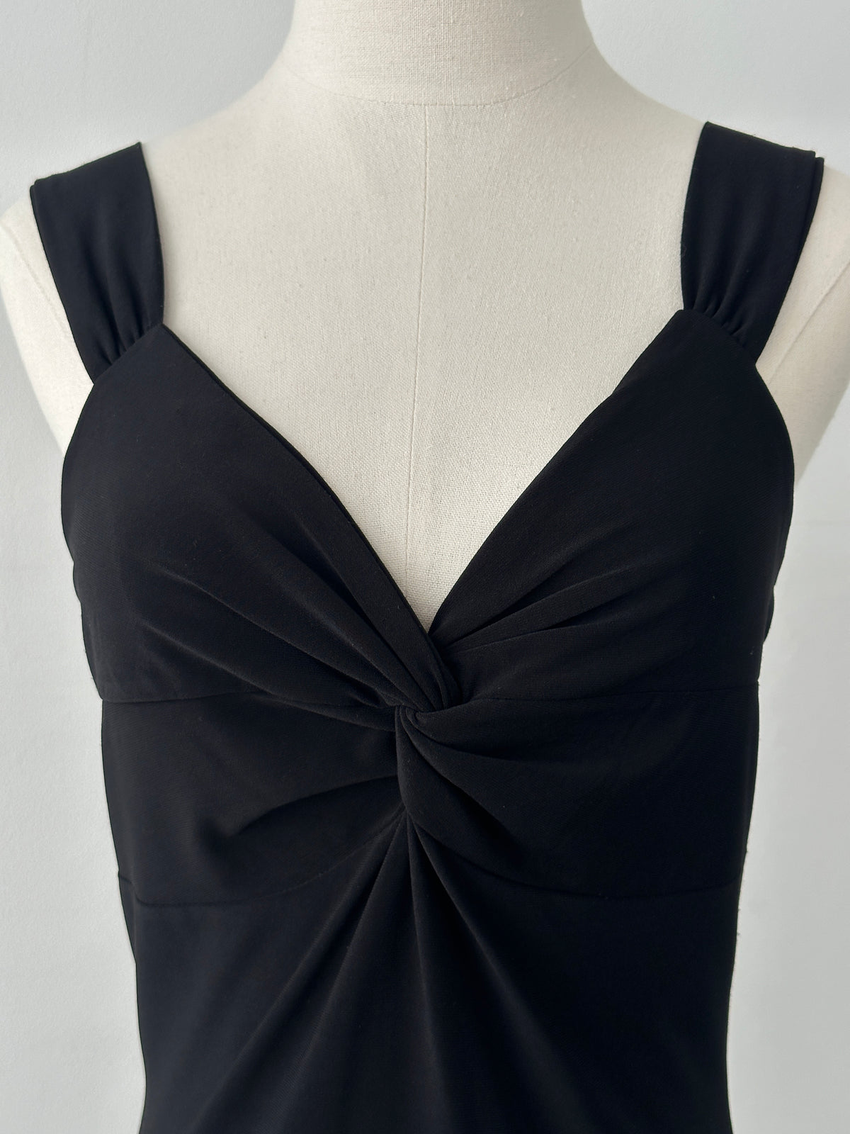USA Vintage 2000s Twist Front Sleeveless Fitted Top - S