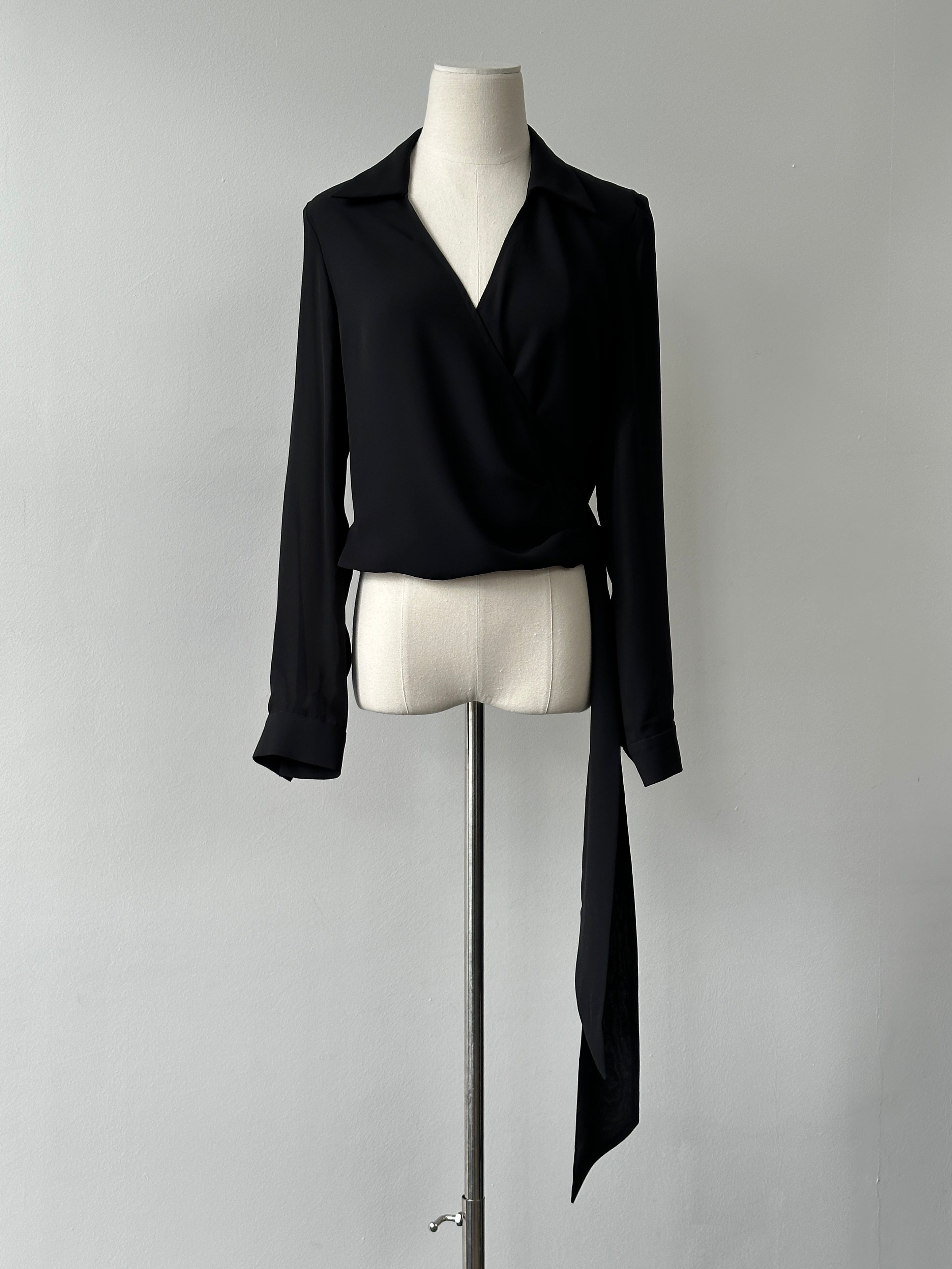 Vintage 1990s Wrap Top - M