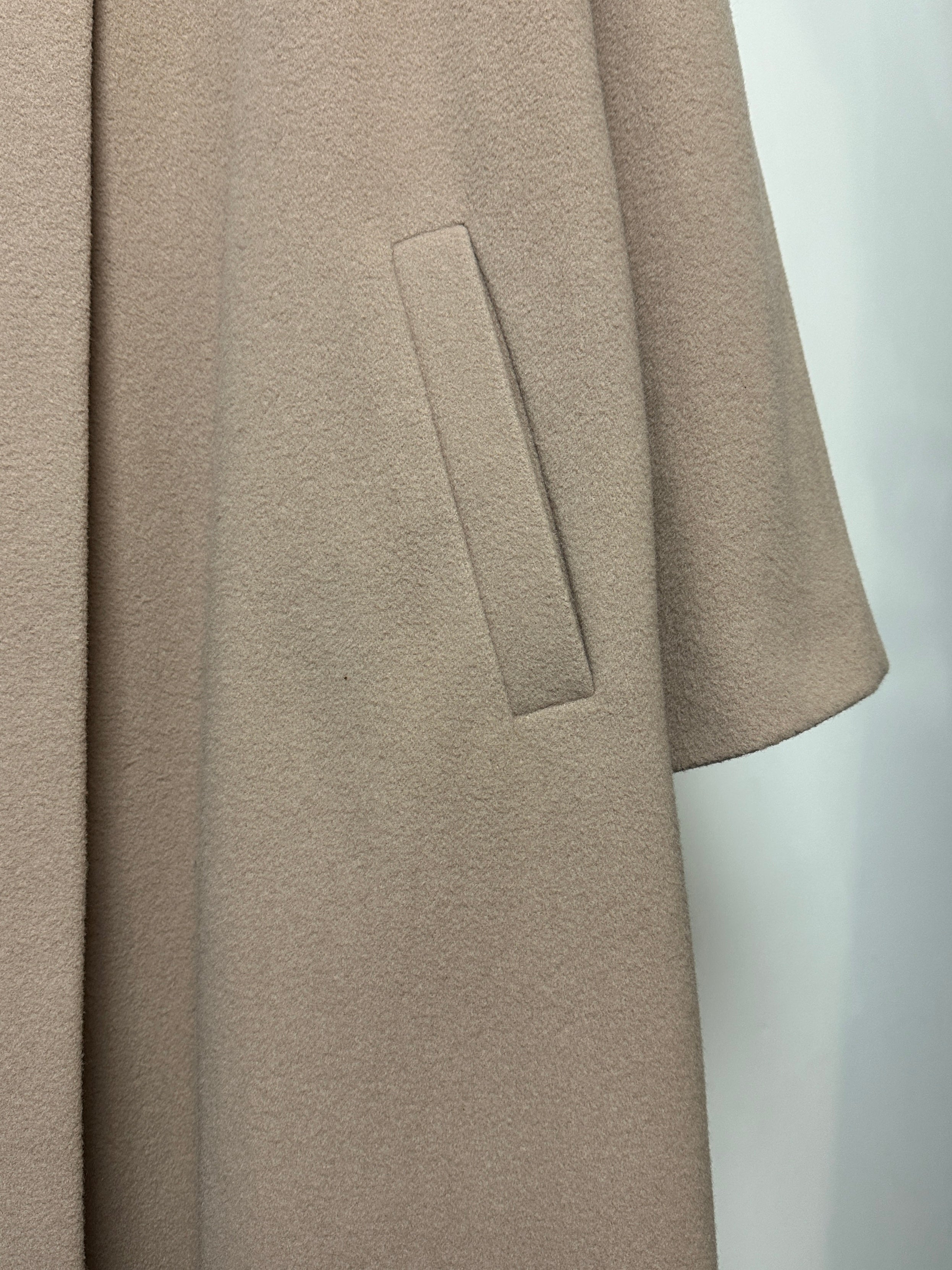 Vintage Wool Cashmere Concealed Placket Coat - M/L - SYLK