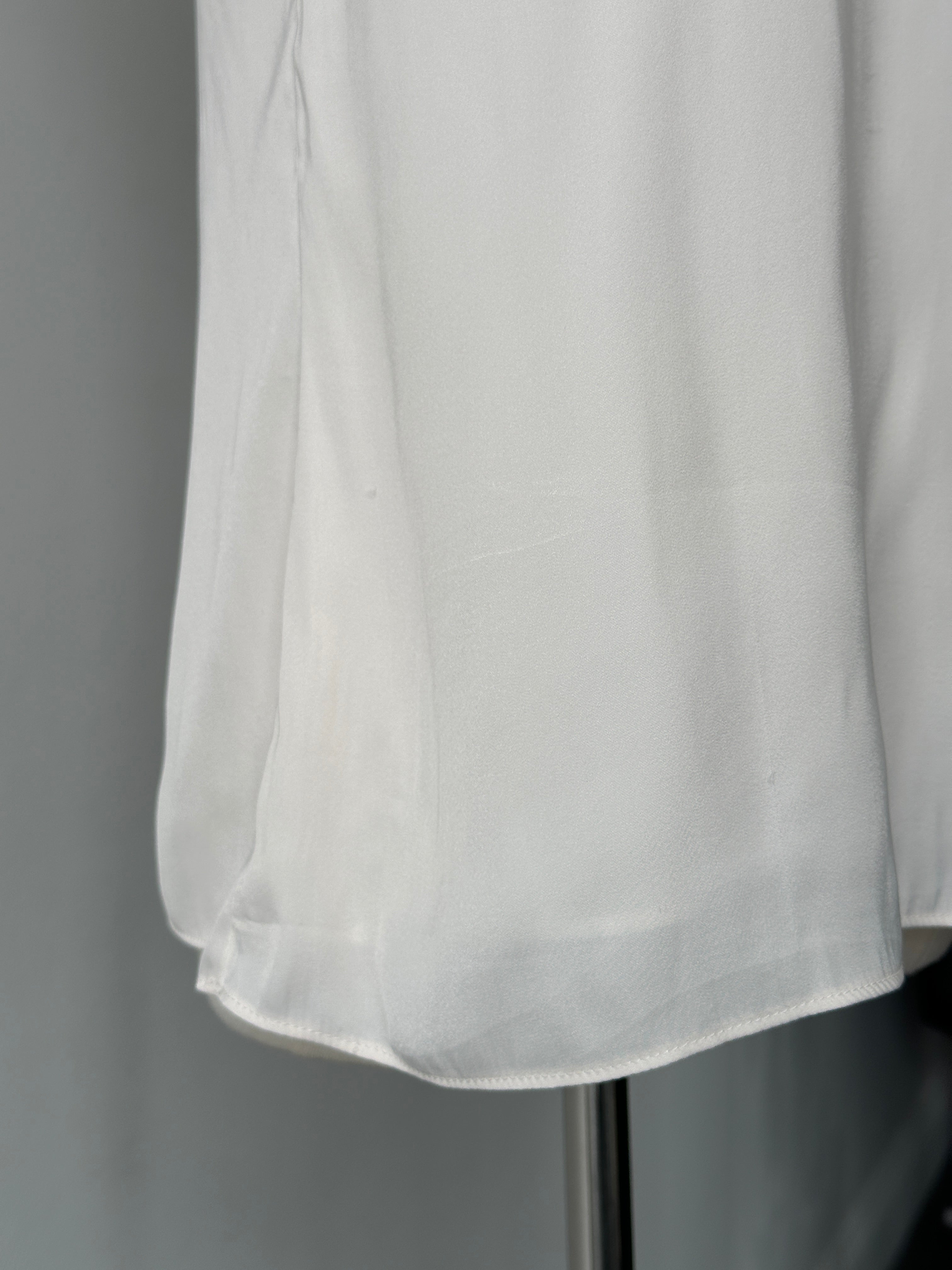 Vintage 2000s satin lace top in size M, featuring delicate lace details and a shiny satin fabric, styled as a women's fashion top.