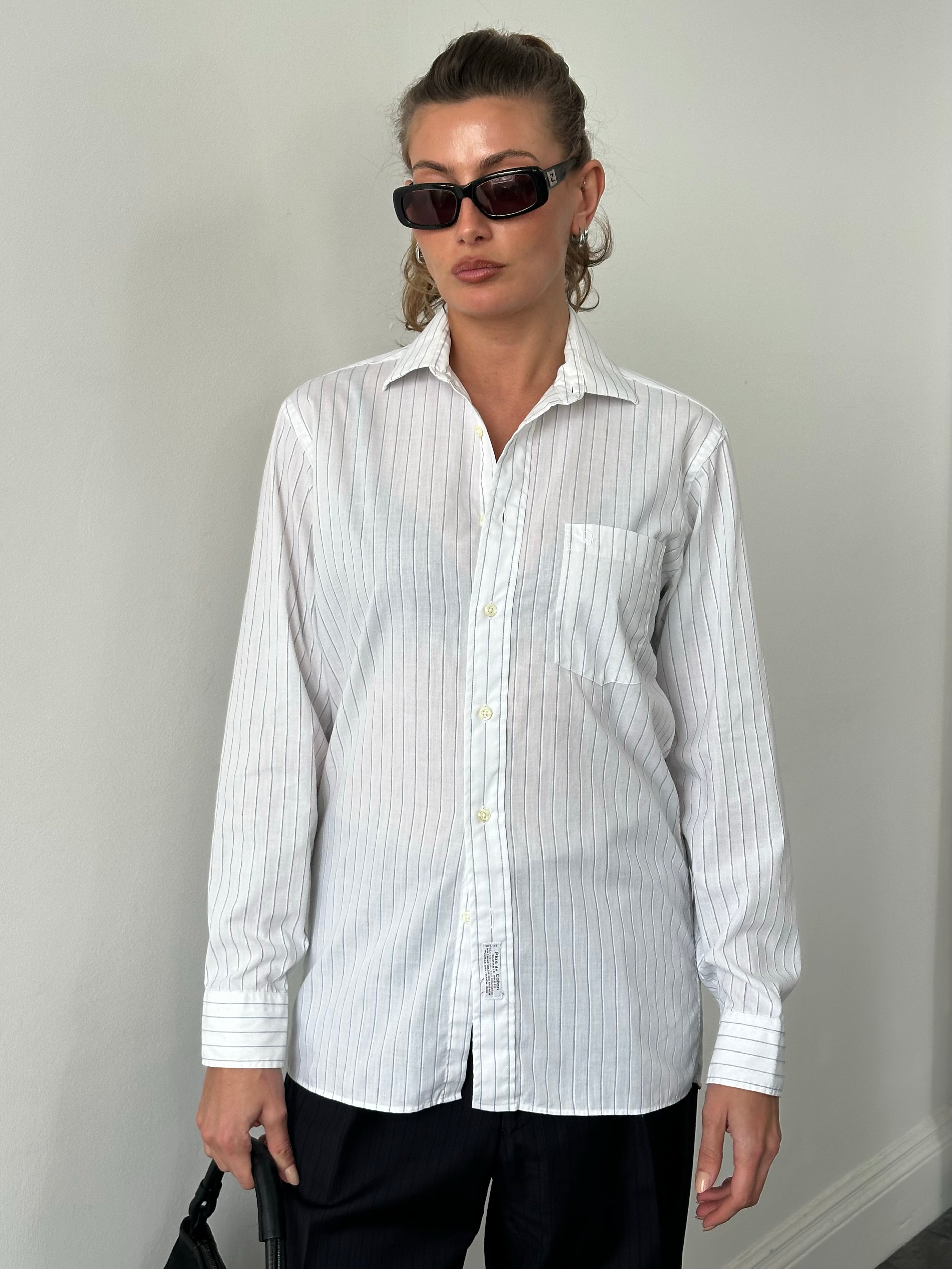 Christian Dior 1990s Cotton Striped Shirt - M