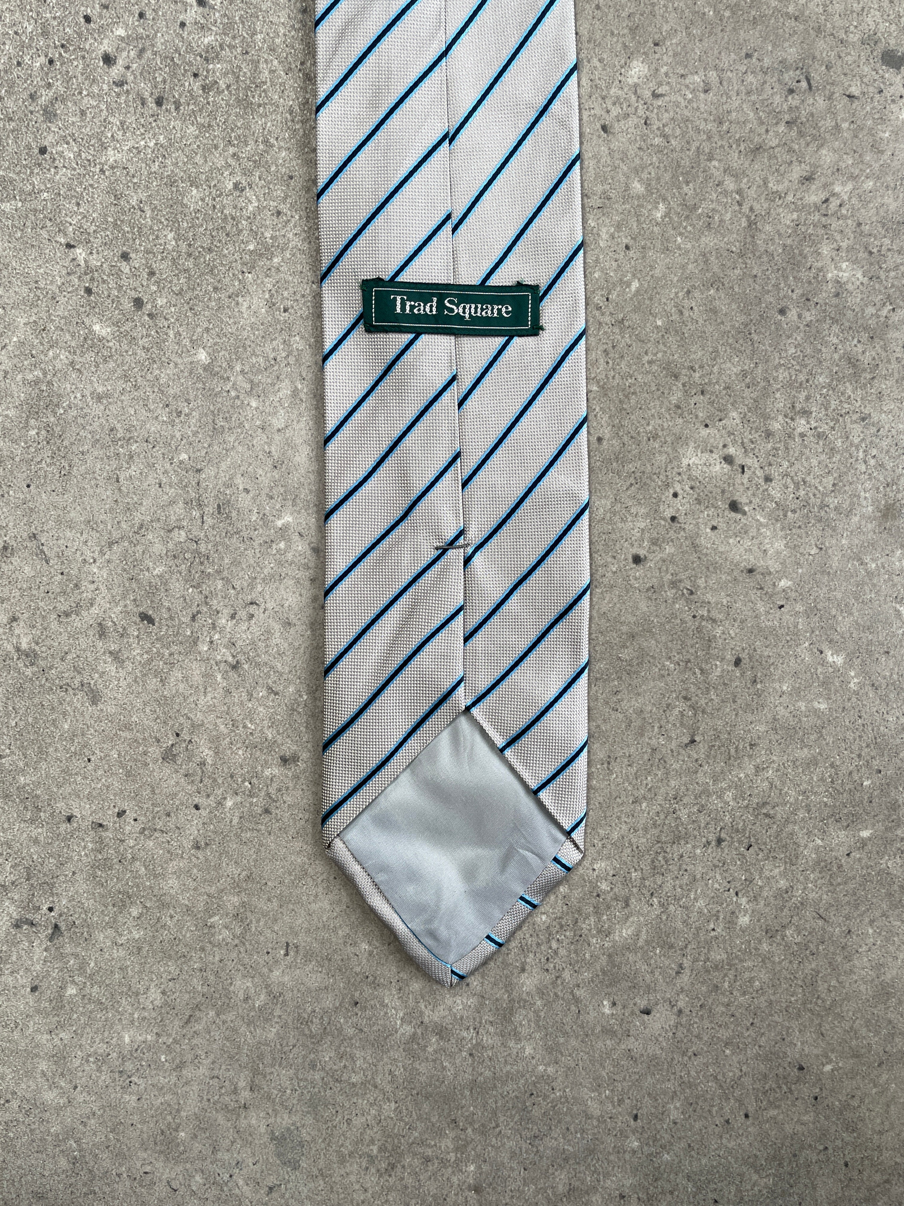 Japanese Vintage 2000s Pure Silk Striped Tie