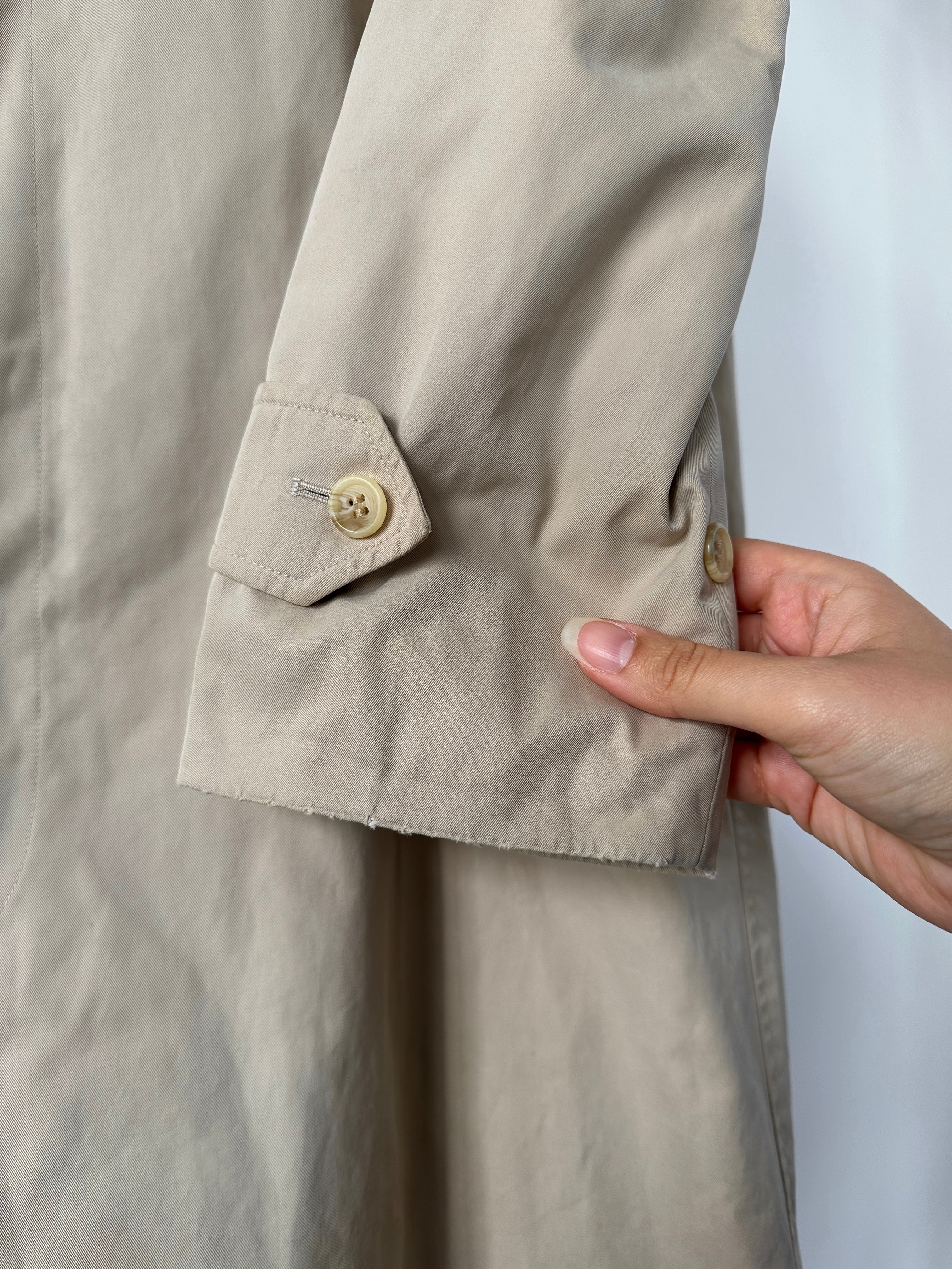 Burberry Nova Check Pure Cotton Trench Coat - S/M - SYLK