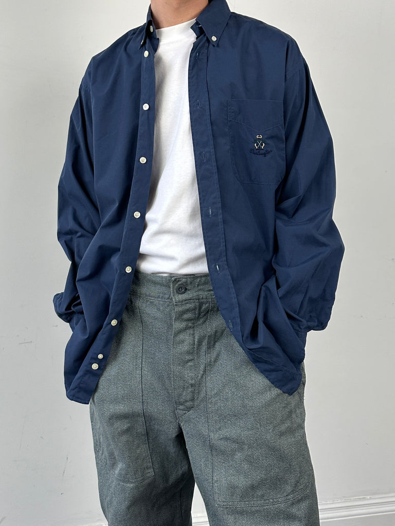 Vintage Pure Cotton Embroidery Shirt - L - SYLK