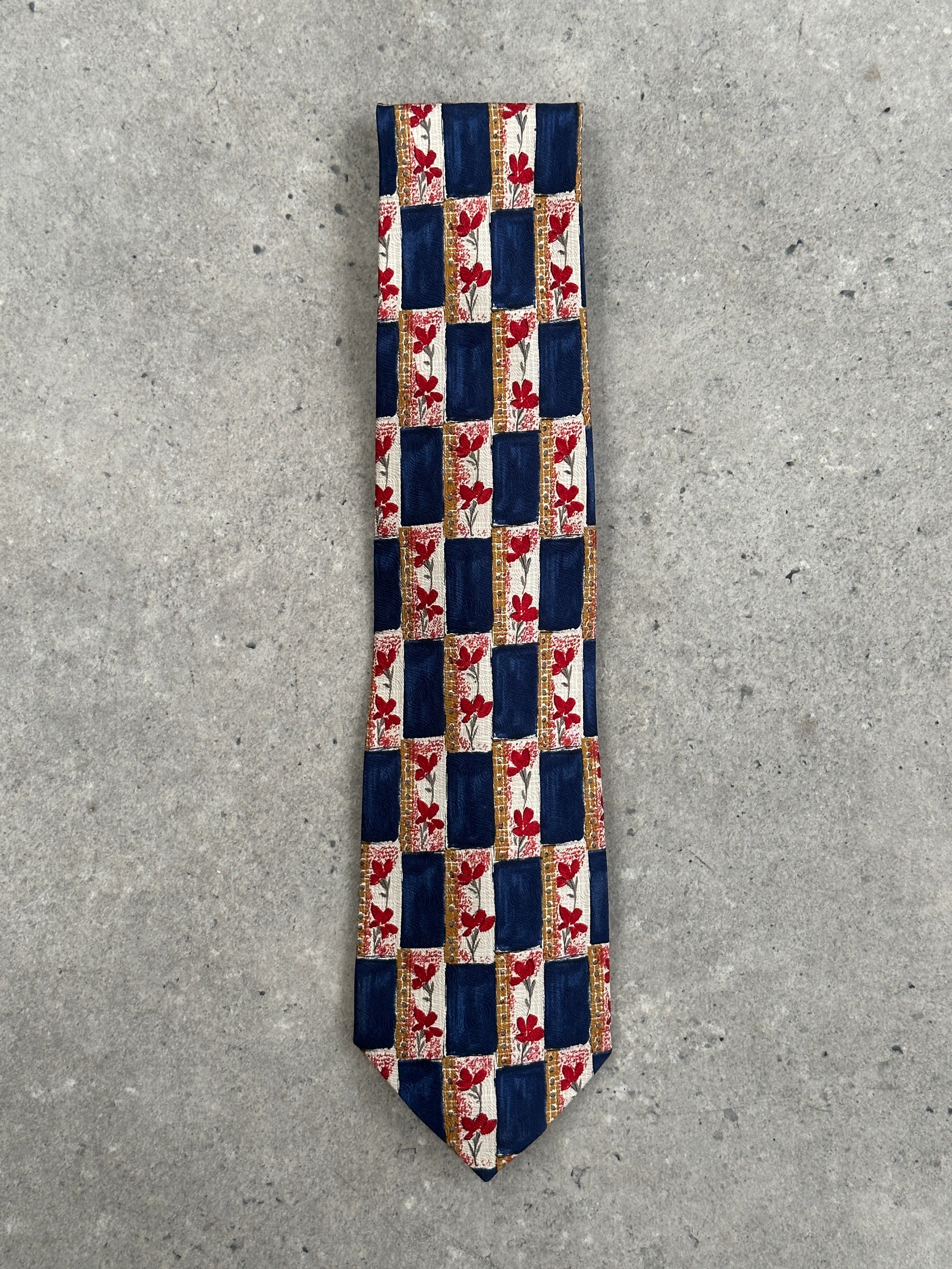 Yves Saint Laurent 1990s Pure Silk Logo Tie