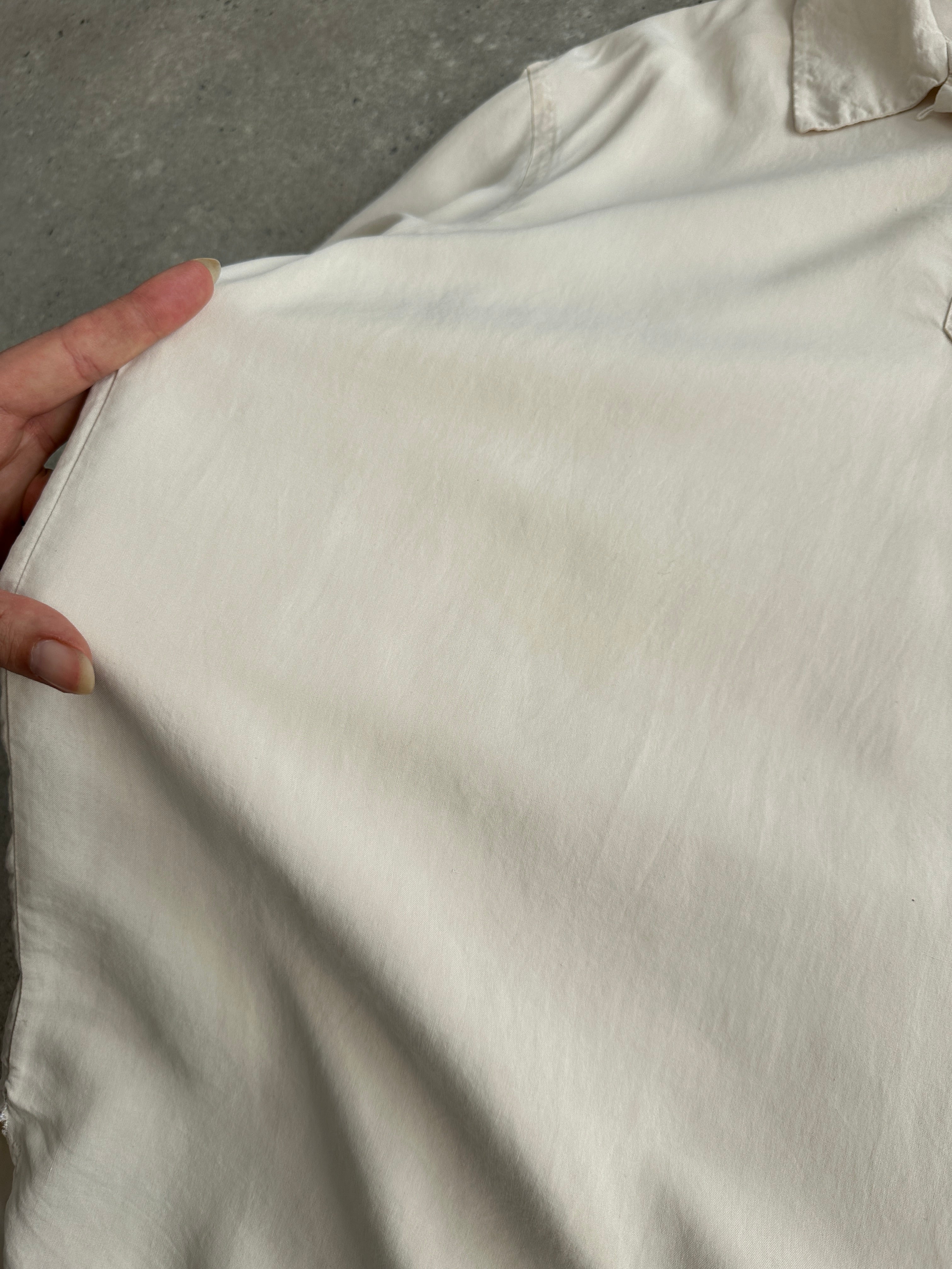 Ralph Lauren Pure Silk Short Sleeve Logo Polo Top - M - SYLK