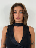 Rental Emporio Armani 2003 Silk Sheer Scarf Top - S - SYLK