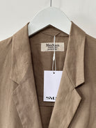 Max Mara 80s Pure Linen Lightweight Single Breasted Blazer - S - SYLK