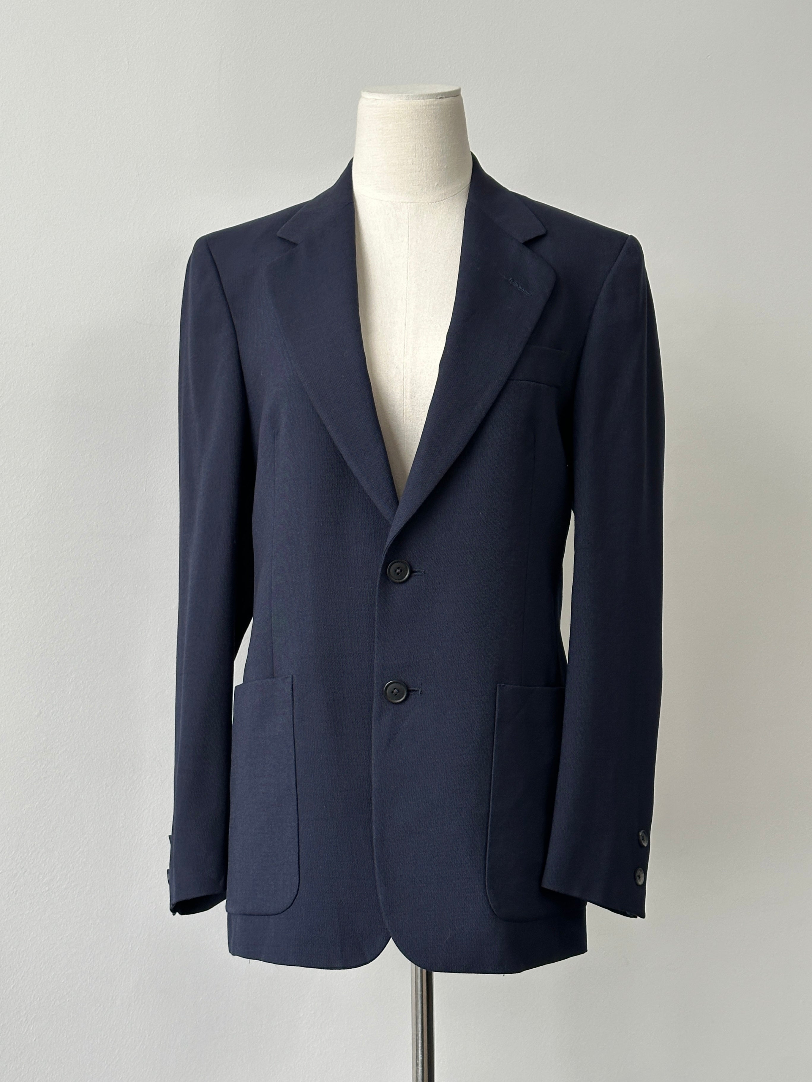 Christian Dior 1980s Wool Single Breasted Blazer - M