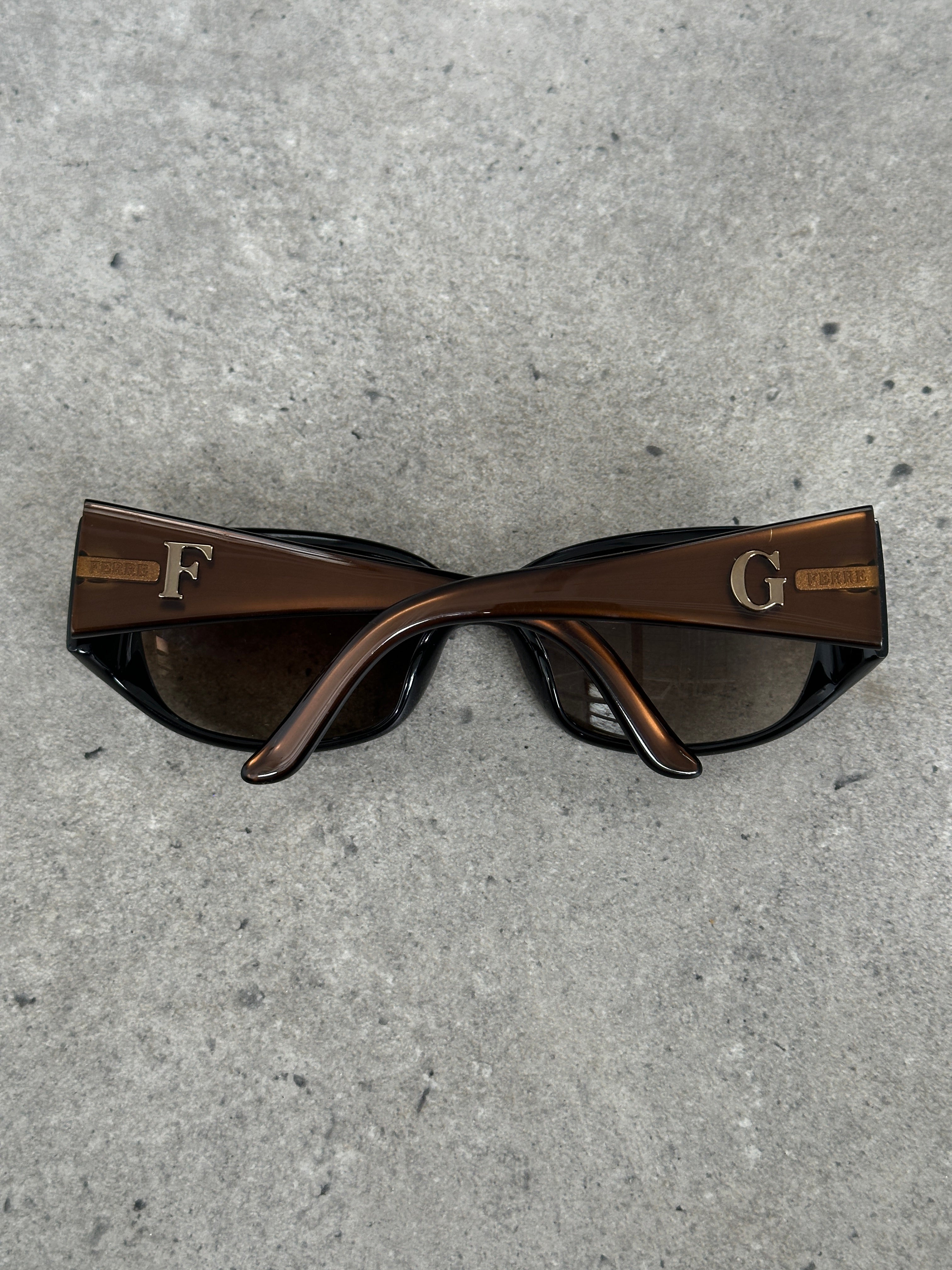 Gianfranco Ferre 1990s Oversized Rectangular Sunglasses