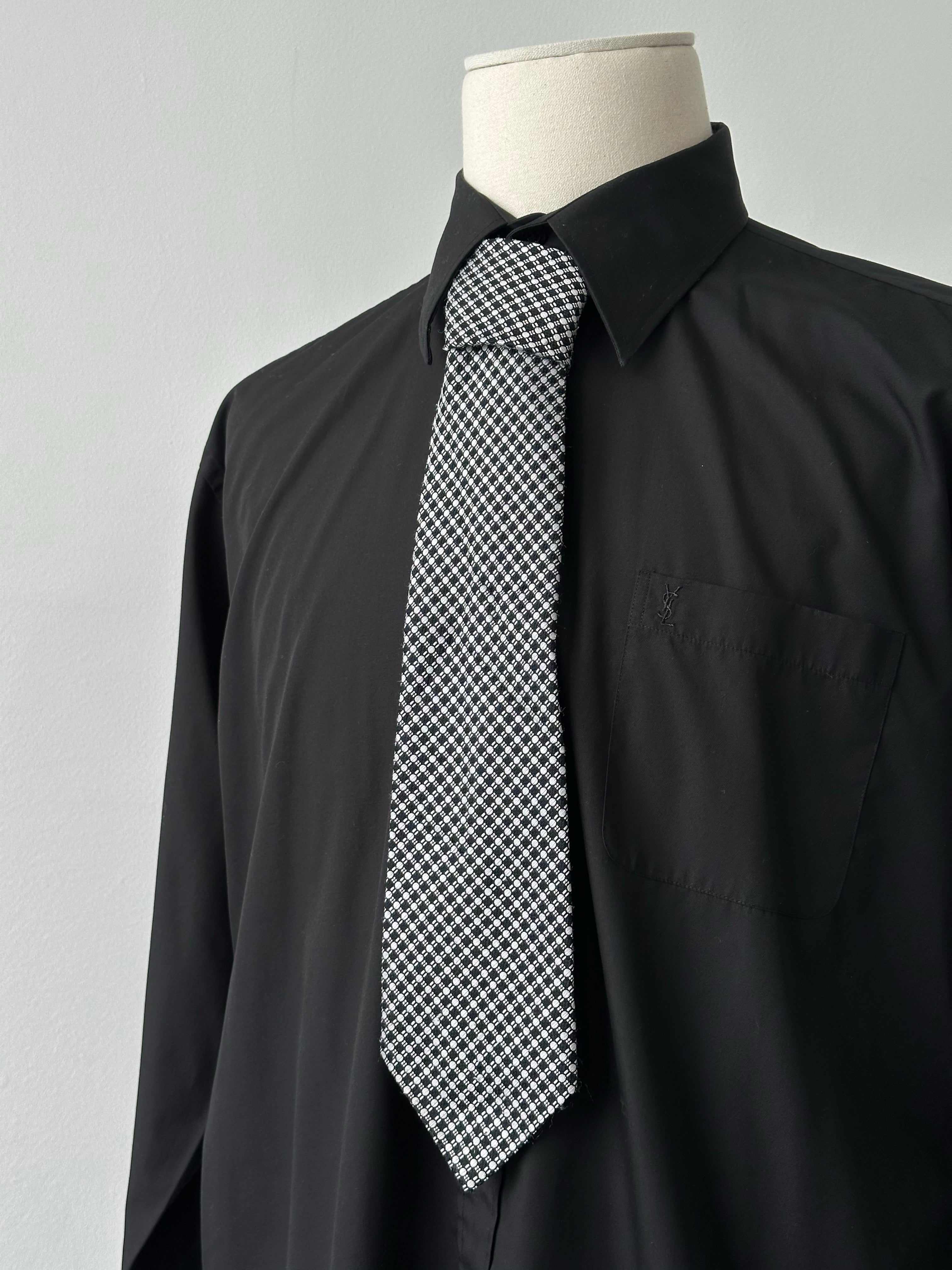 Vintage 1980s Woven Print Tie
