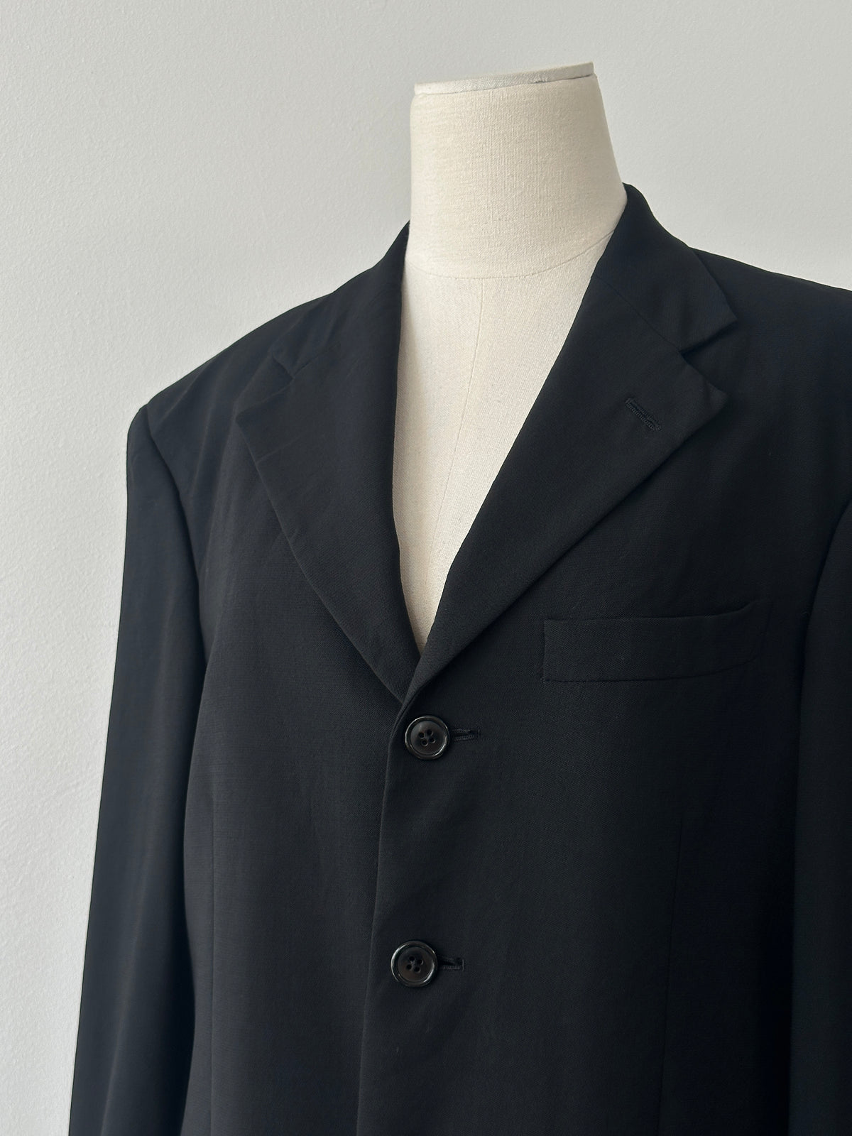 Givenchy 1990s Wool Single Breasted Blazer - M