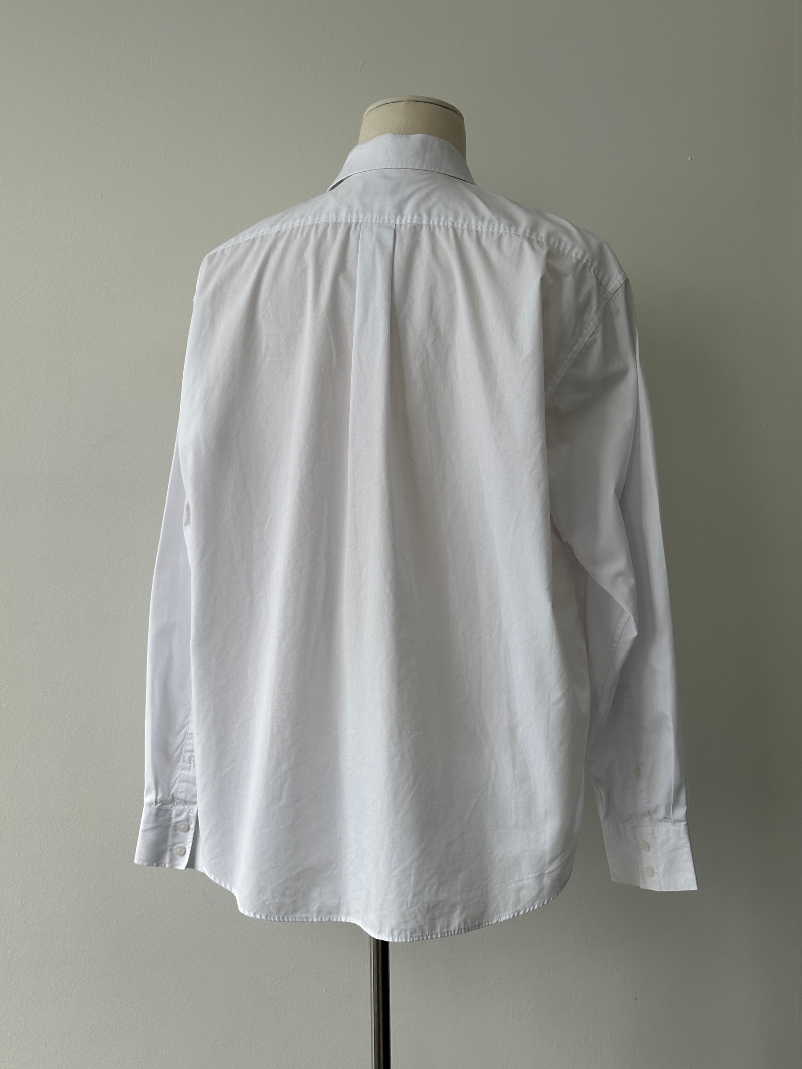 Yves Saint Laurent Pour Homme 2000s Cotton Logo Shirt - XL